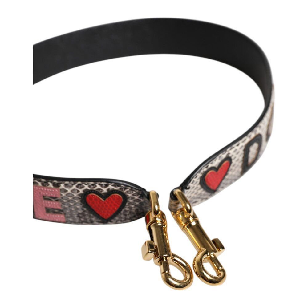 Dolce & Gabbana Dolce & Gabbana Multicolor DG AMORE Patch Bag Shoulder Strap Size ONE SIZE - 4 Thumbnail