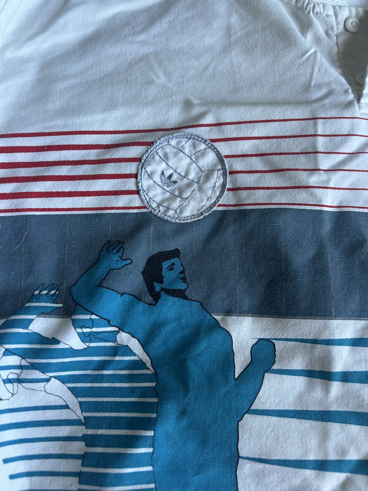 Adidas vintage 1980s adidas silverado spikers volleyball jumper Size US XL / EU 56 / 4 - 4 Thumbnail