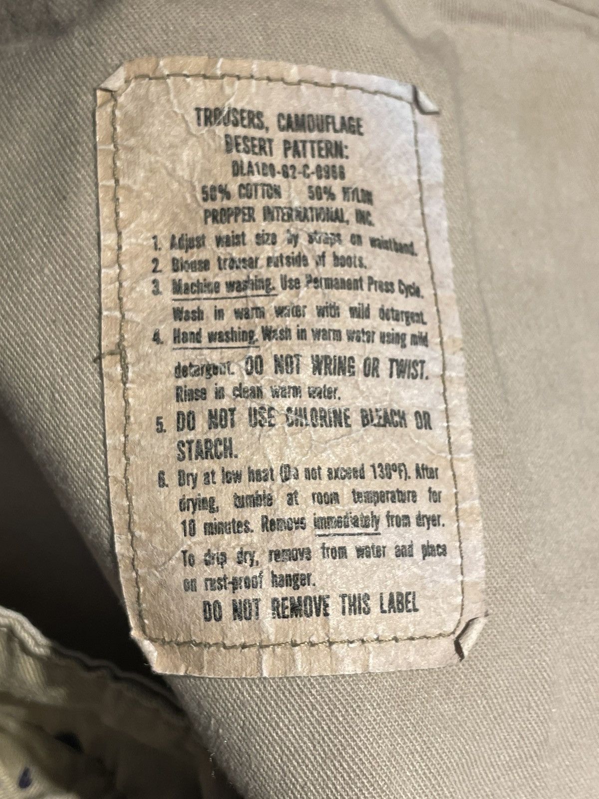 Vintage 90’s Desert Storm Chocolate Chip Camo pants Size US 30 / EU 46 - 4 Thumbnail