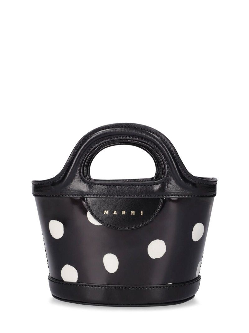Marni o1w1db10125 Size:OS/Micro Tropicalia Top Handle Bag in Black Size ONE SIZE - 1 Thumbnail