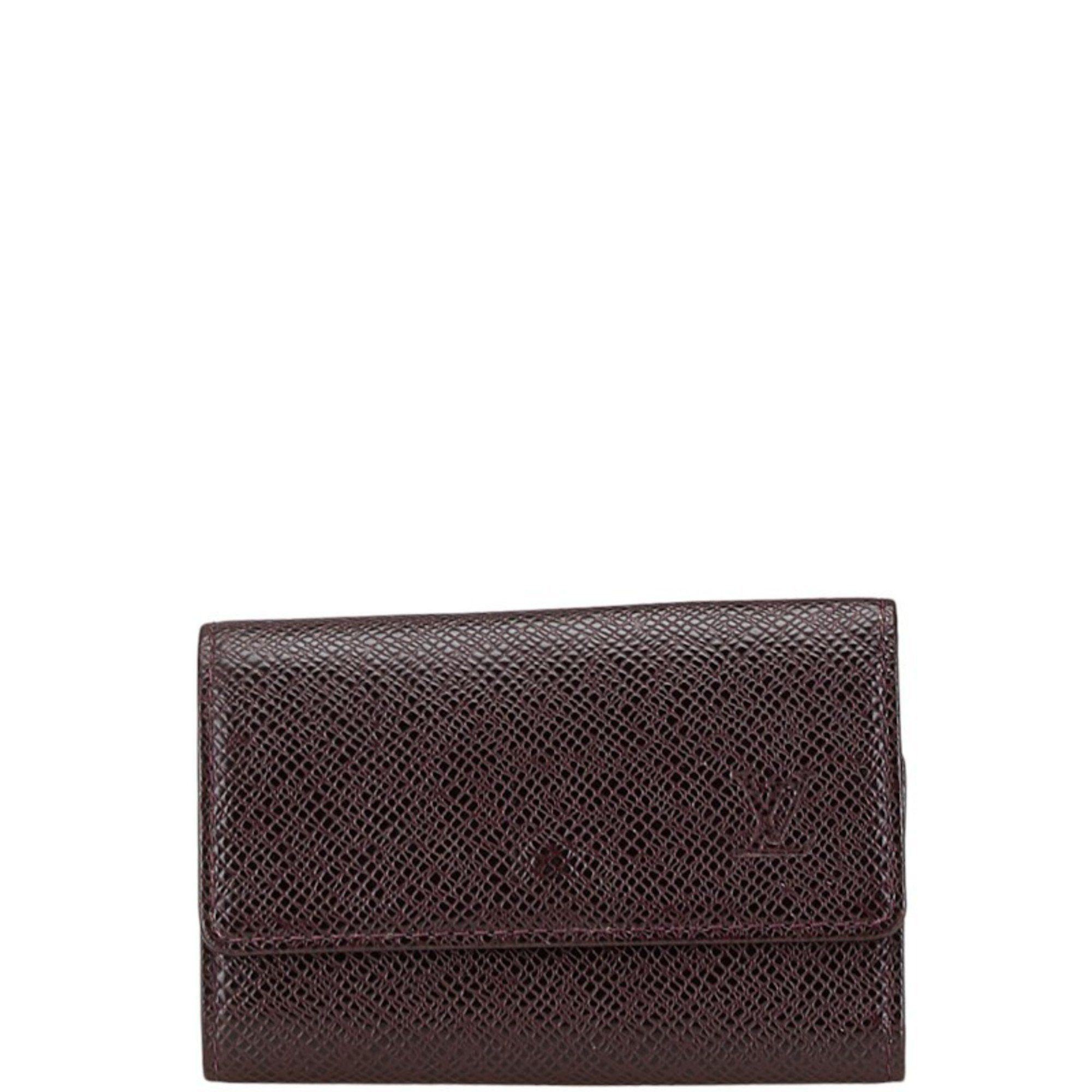 Louis Vuitton Taiga Multicle 6 Key Case M30536 Acajou Brown PVC Leather Men's LOUIS VUITTON
