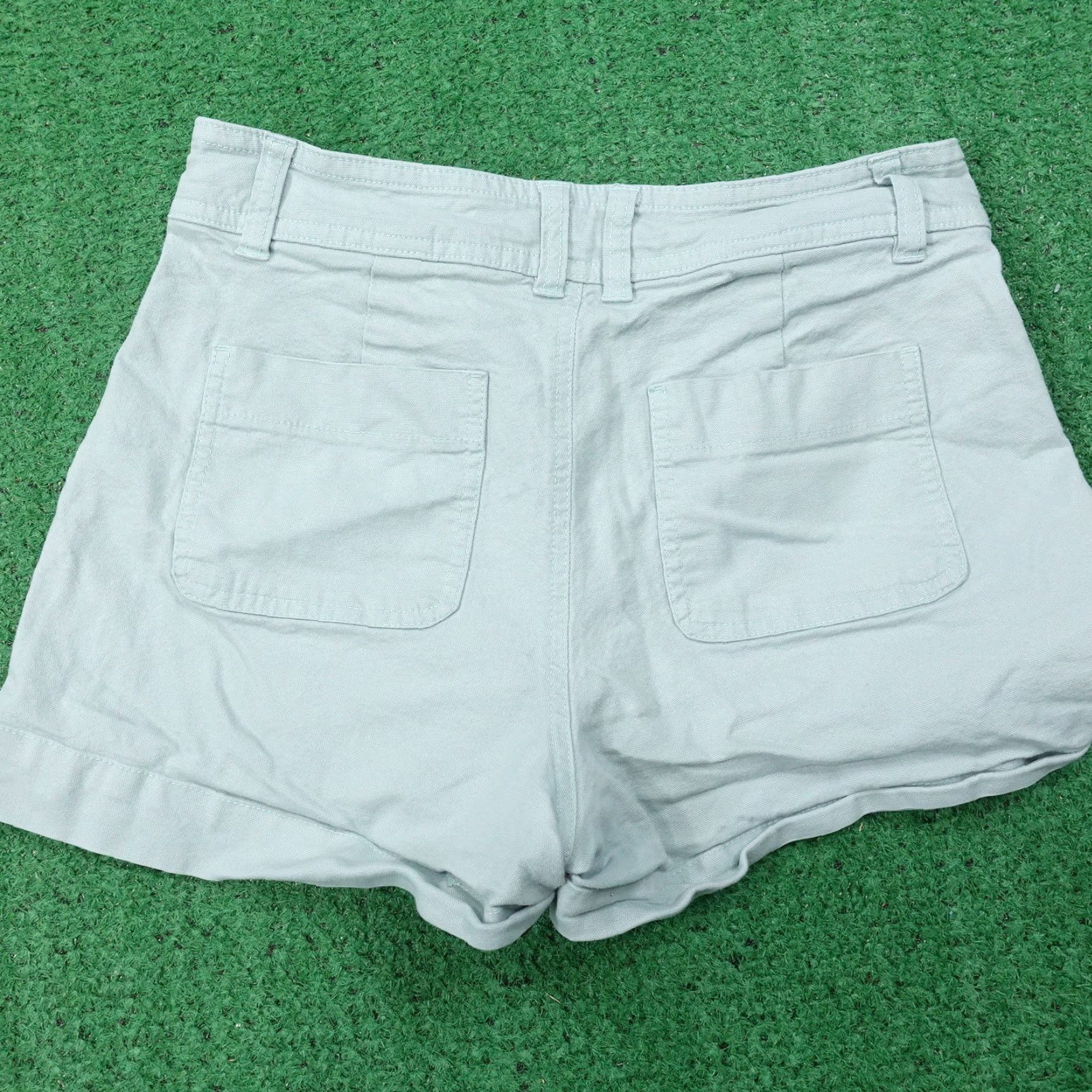 Vintage Vintage A New Day Womens Shorts Chino Cotton Blend Size 2 Green Casual Summer Fall Spring Winter Size 26" / US 2 / IT 38 - 3 Thumbnail