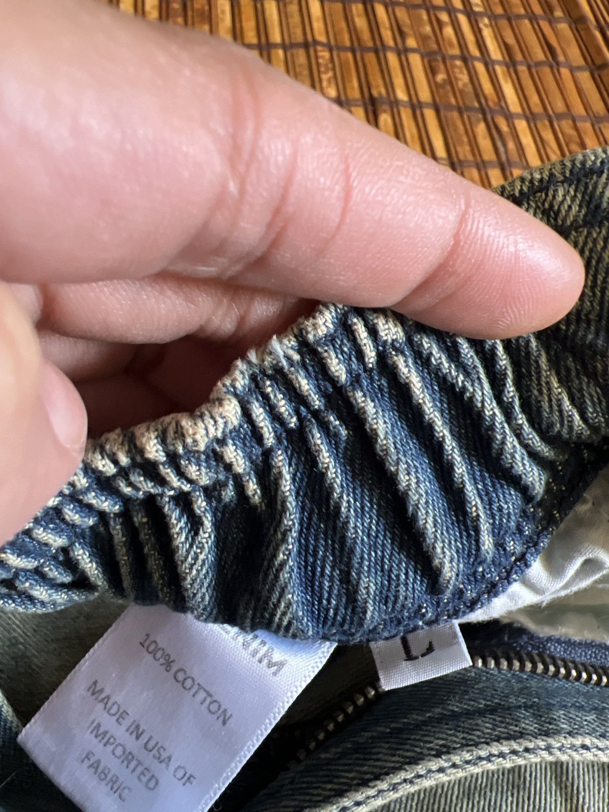 EB Denim EB Denim Cargo Pants in Light Blue Wash Denim New with Tags Size 34" / US 12 / IT 48 - 14 Thumbnail