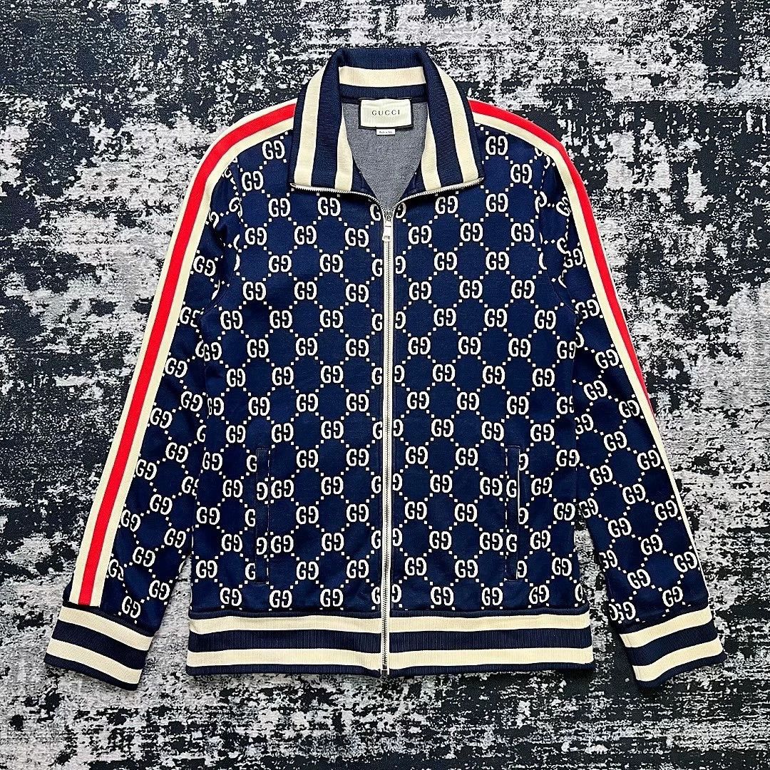 GUCCI Classic Monogram All-Print Zip-Up Jacket