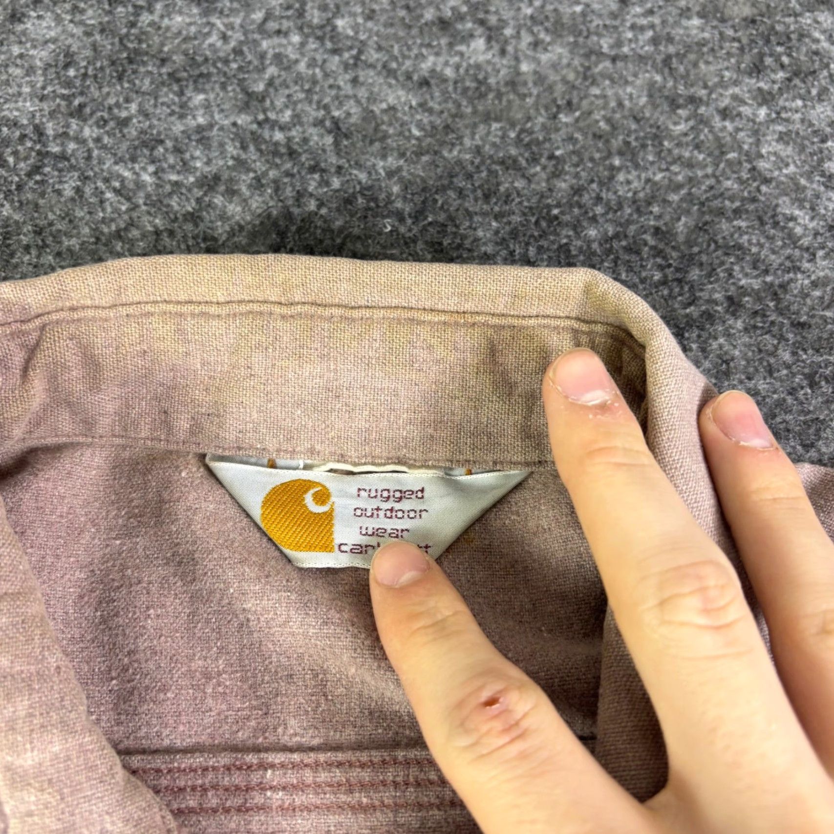 Carhartt Carhartt Shirt Mens L Purple Twill Heavyweight Button-Up Pocketed Western Casual Workwear 90s Size US L / EU 52-54 / 3 - 5 Thumbnail