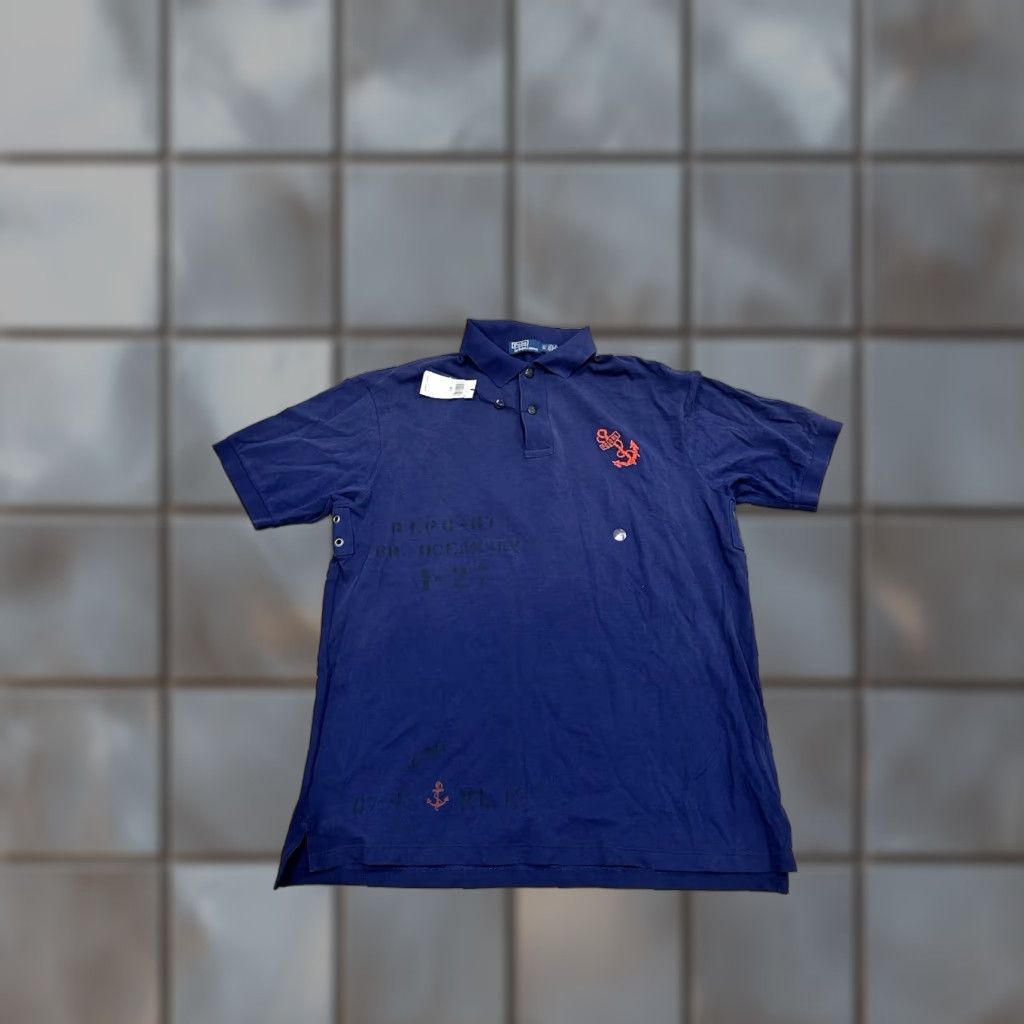 Polo Ralph Lauren Polo Ralph Lauren Polo Shirt Embroidered Anchor Navy XLT Tall Mens Shirt Size US XL / EU 56 / 4 - 1 Thumbnail