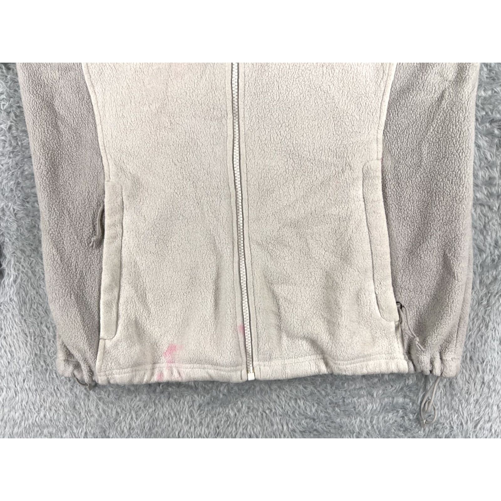 The North Face The North Face Jacket Women Large Beige Gray Full Zip Mock Neck Polyester Fleece Size L / US 10 / IT 46 - 5 Thumbnail