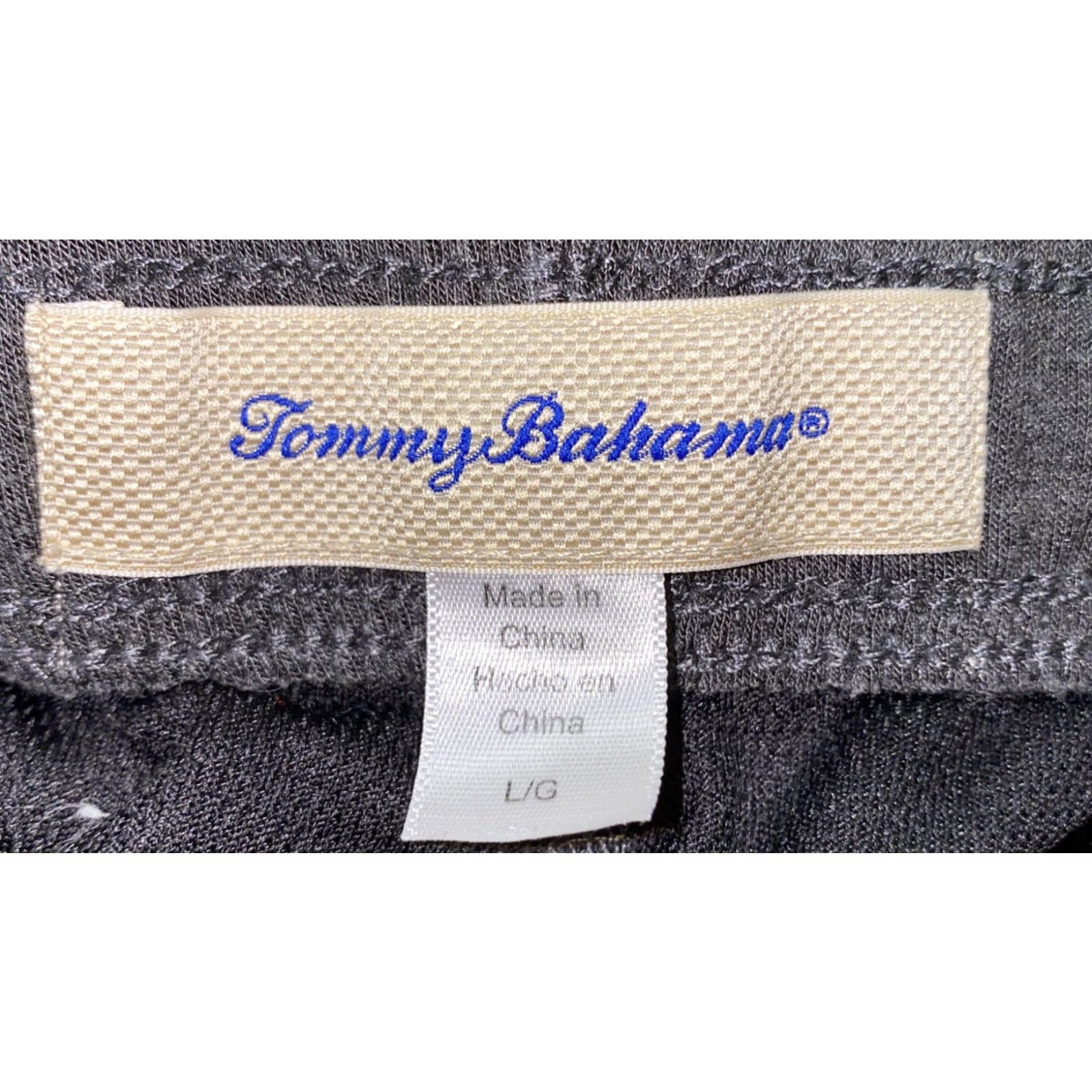Tommy Bahama Tommy Bahama Athletic Pants Mens L Gray Polyester Blend Drawstring Waist Regular Activewear Pants Size US 33 - 6 Thumbnail