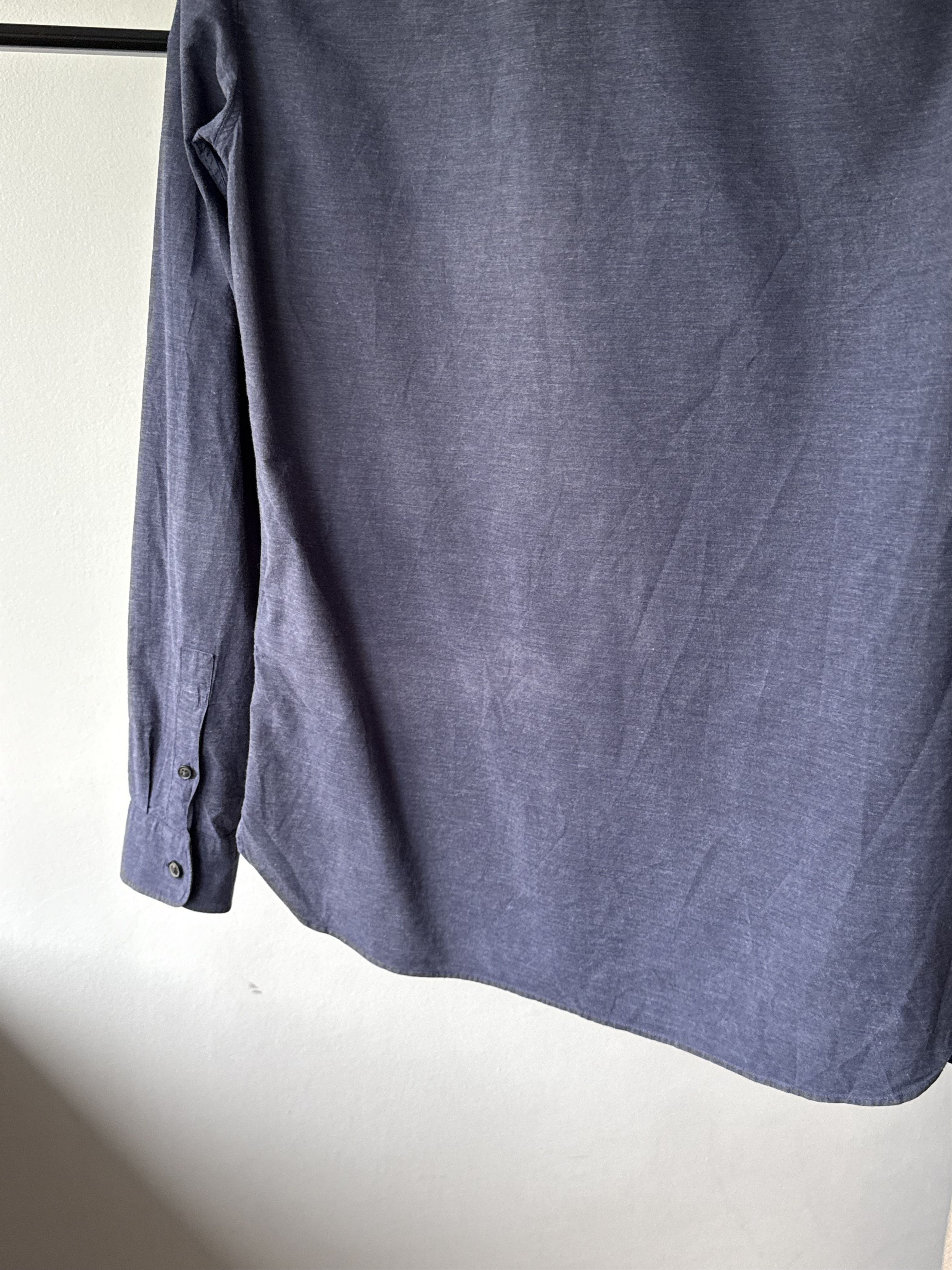 Allsaints Allsaints Avila Ink Navy Cotton Ramskull Long Sleeve Shirt Size US S / EU 44-46 / 1 - 10 Thumbnail