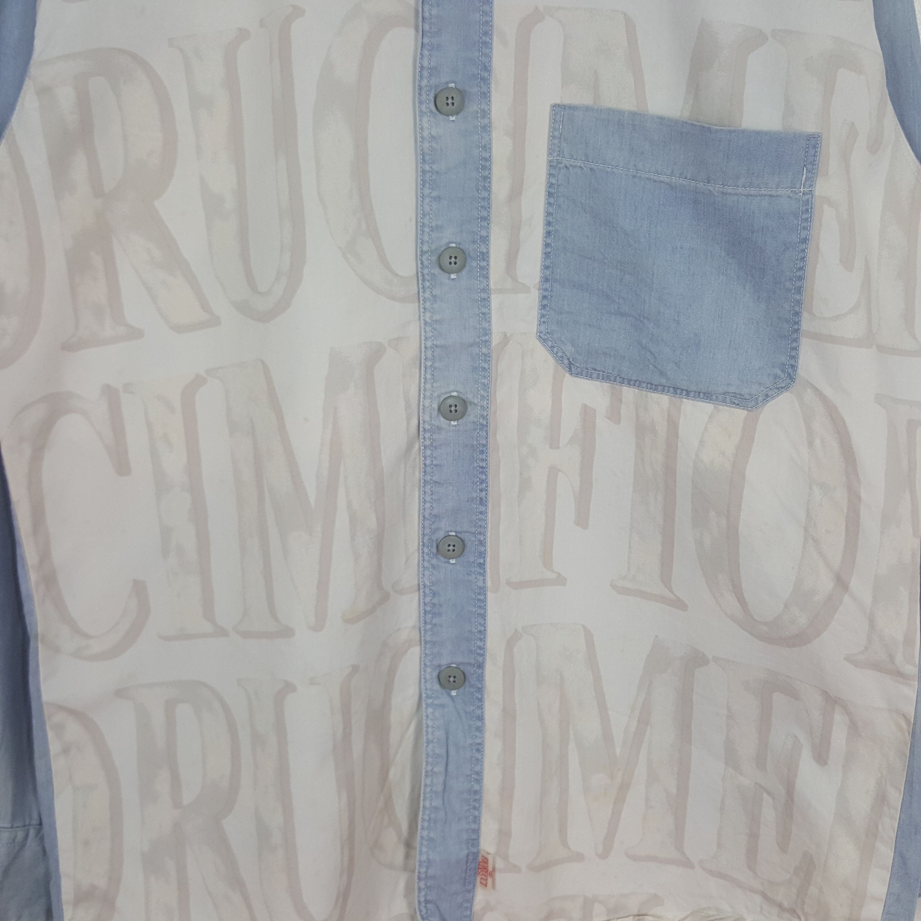 Fiorucci Vintage Florucci Men Big Print Shirt Button Up C319N30 Size US L / EU 52-54 / 3 - 2 Thumbnail