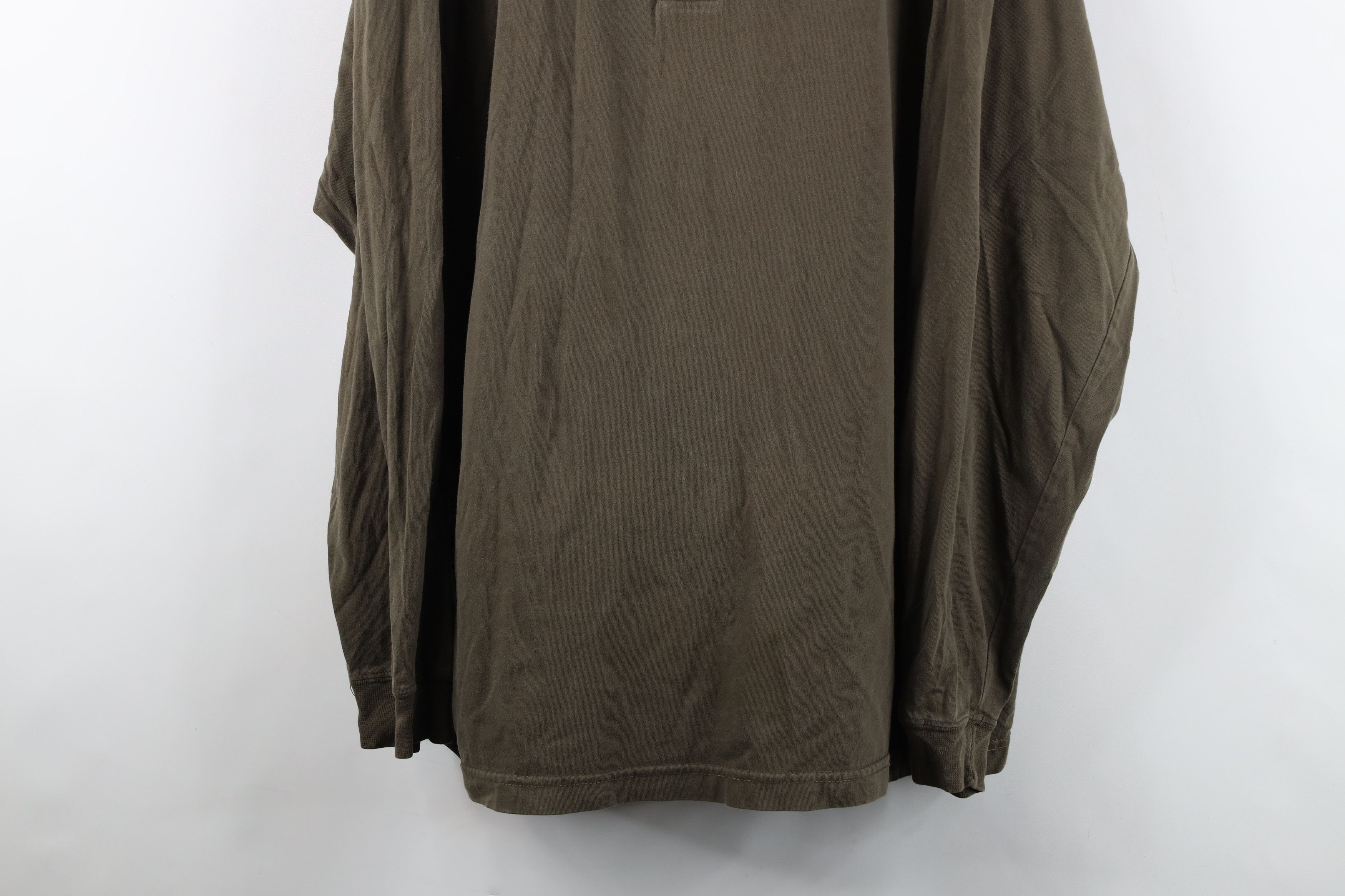 Vintage Vintage 90s Streetwear Long Sleeve Henley T-Shirt Green Size US XXL / EU 58 / 5 - 3 Thumbnail