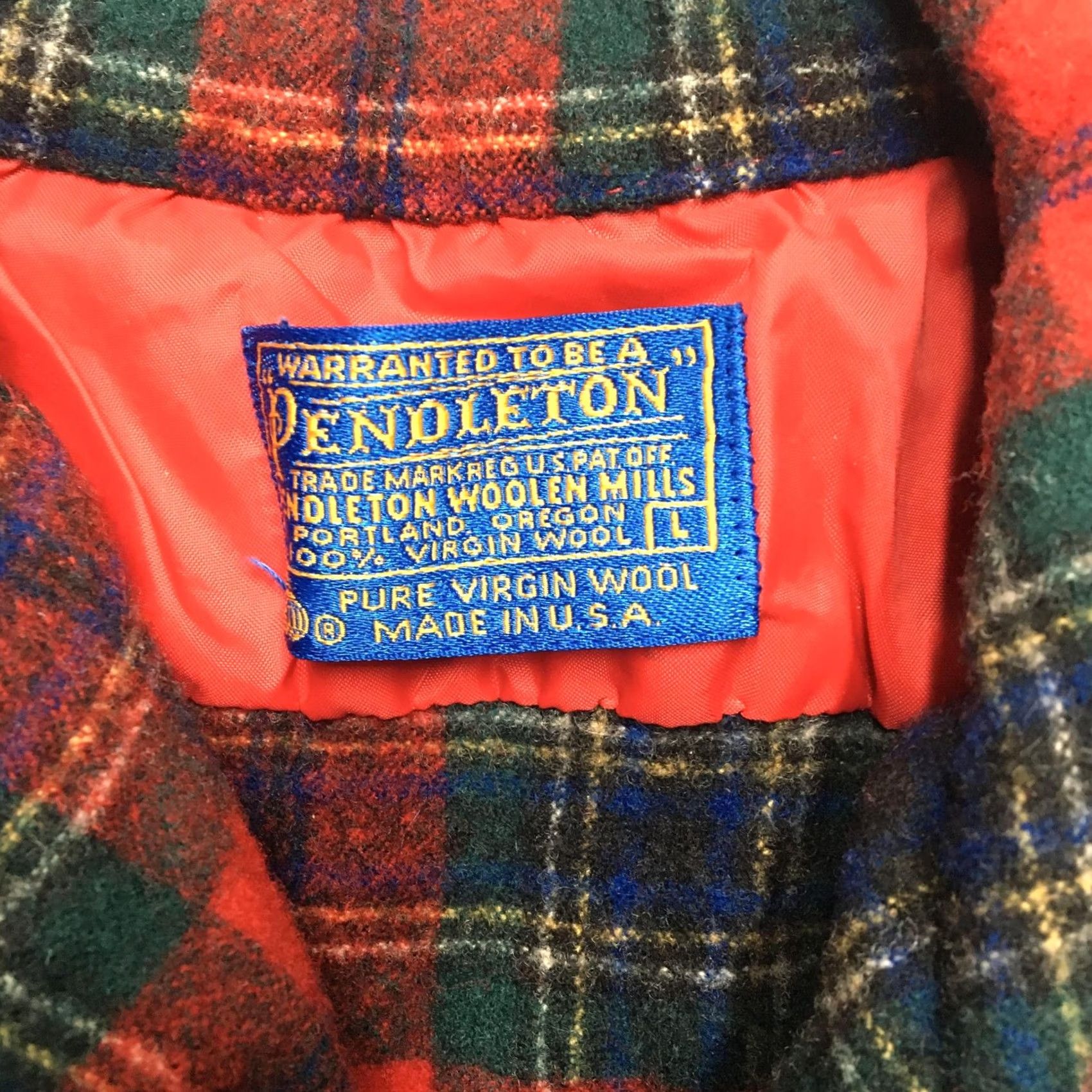 Pendleton VINTAGE Pendleton Shirt Mens S Red Plaid Wool Flannel USA Tartan Button-Up Pocketed Regular Fit Size US S / EU 44-46 / 1 - 6 Thumbnail