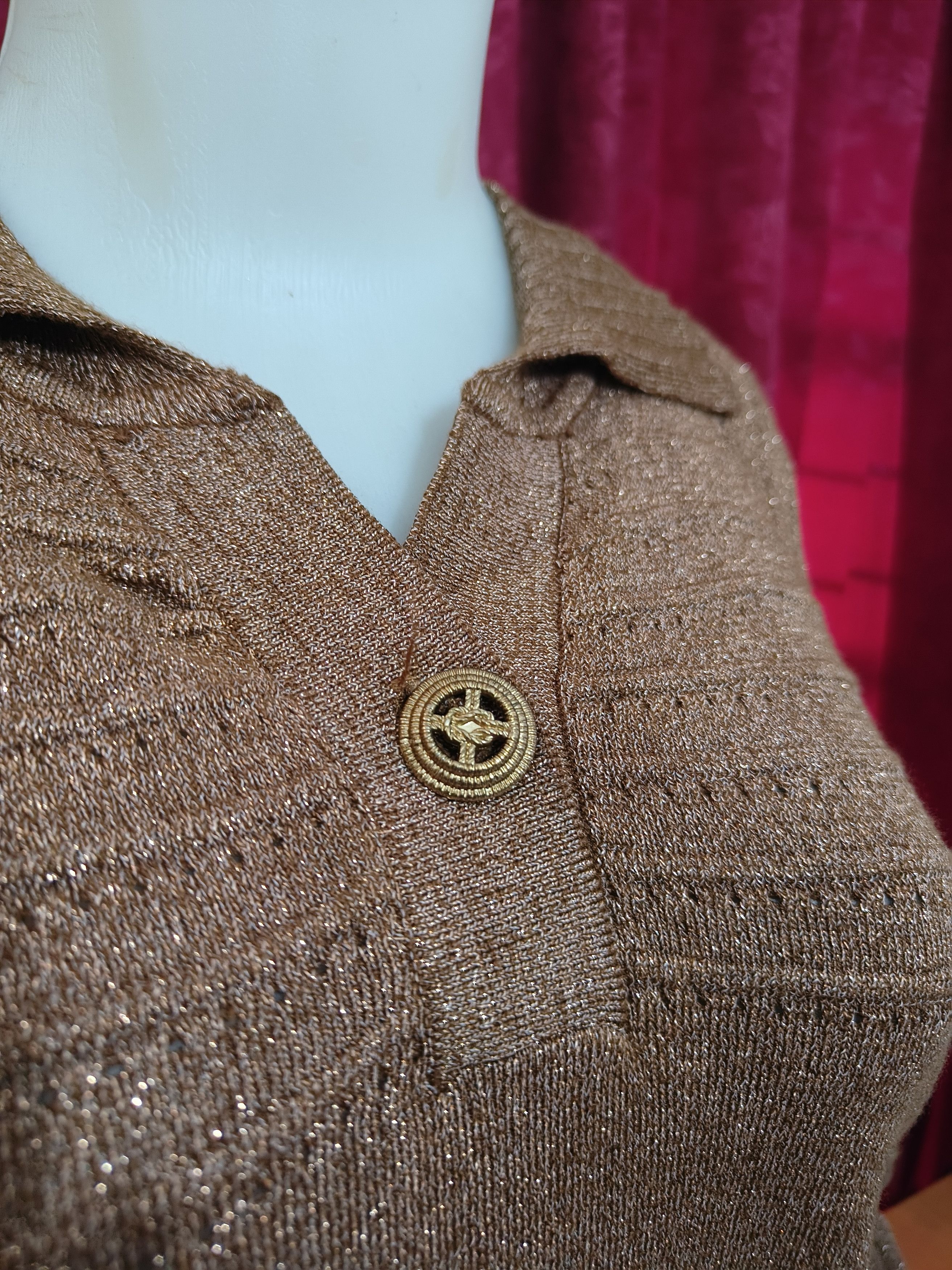 Karl Lagerfeld Vintage KARL LAGERFELD Women's Knit Viscose Sweater Blouse Size L / US 10 / IT 46 - 10 Thumbnail