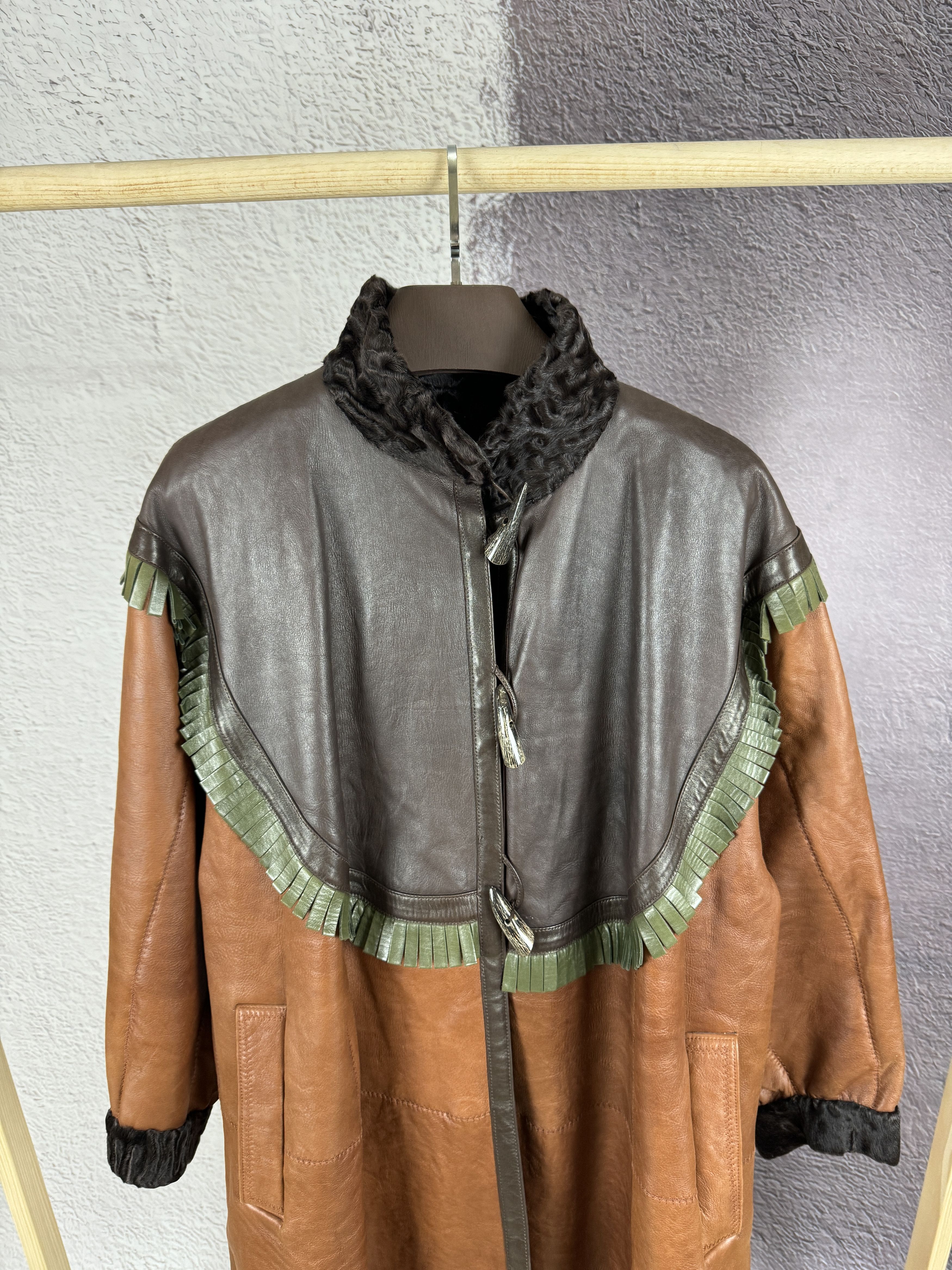 Yves Saint Laurent Yves Saint Laurent fourrures vintage 80s leather fur coat Size M / US 6-8 / IT 42-44 - 7 Thumbnail