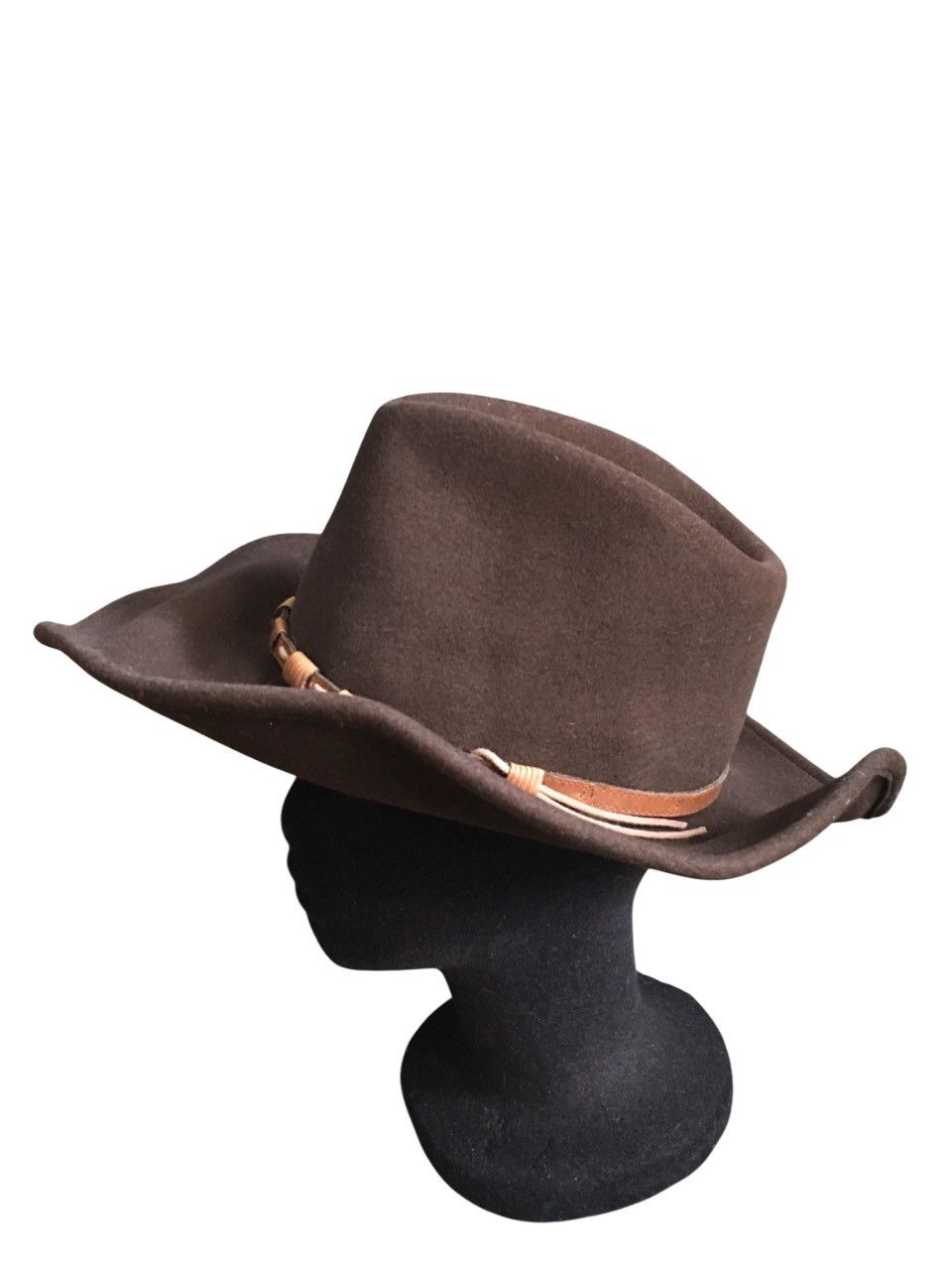 Stetson Stetson Vintage Keeline Brown Wool Cowboy Hat Size S/55 cm Size ONE SIZE - 7 Thumbnail