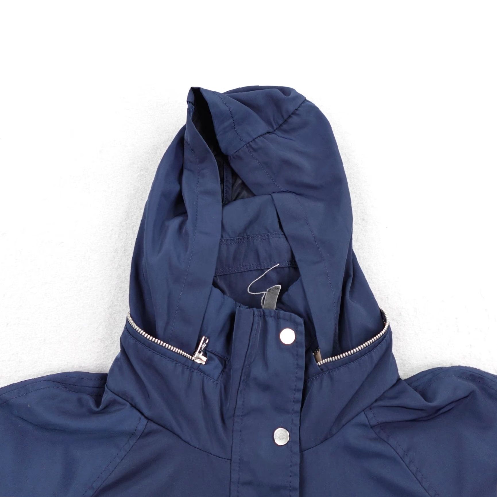 Abercrombie & Fitch Abercrombie & Fitch Jacket Womens Small Blue Water Wind Resistant Hooded Coat Size S / US 4 / IT 40 - 2 Thumbnail