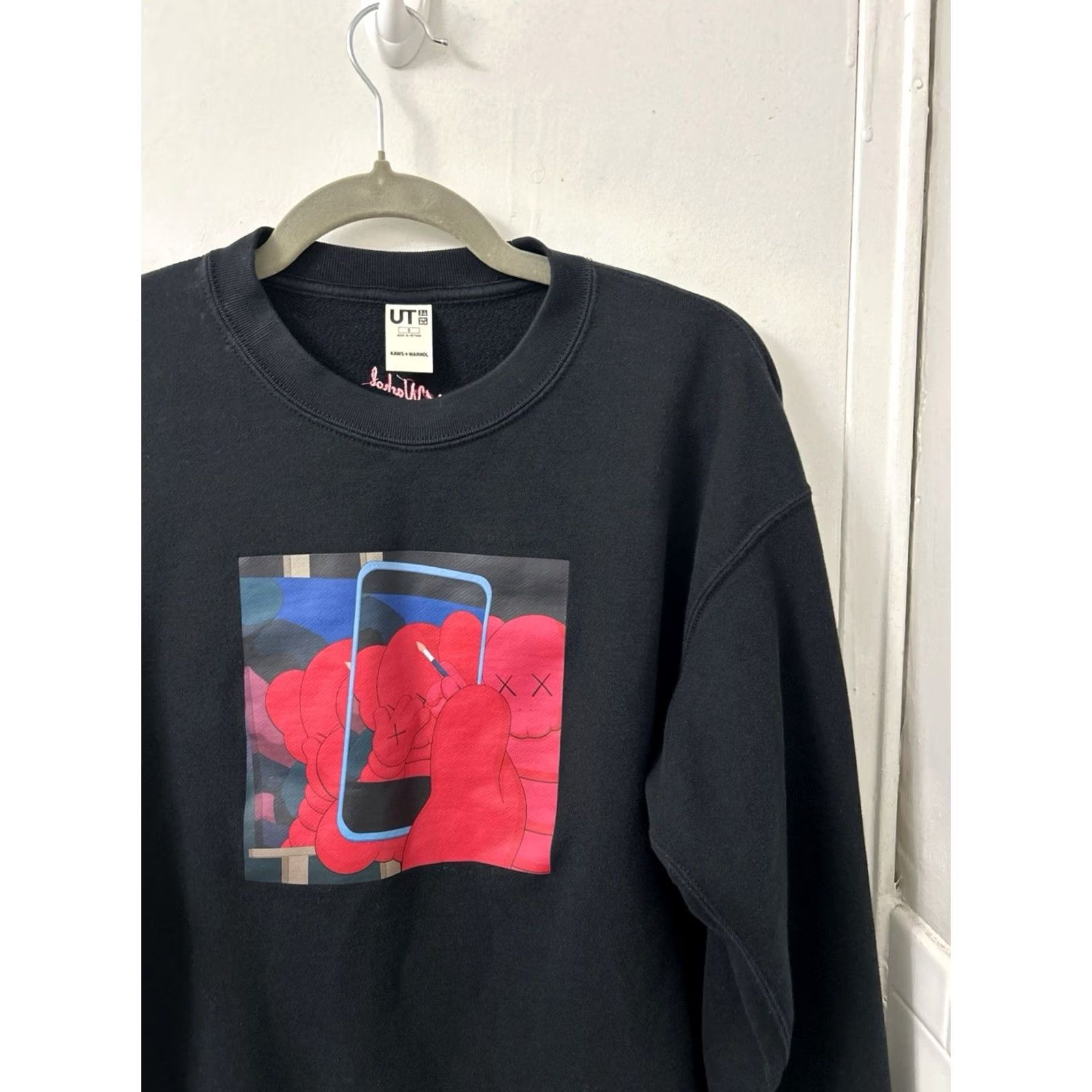 Uniqlo Uniqlo Sweatshirt KAWS x Andy Warhol Crewneck Mens Small Black Pullover Long Sleeve Graphic Print Size US S / EU 44-46 / 1 - 4 Thumbnail