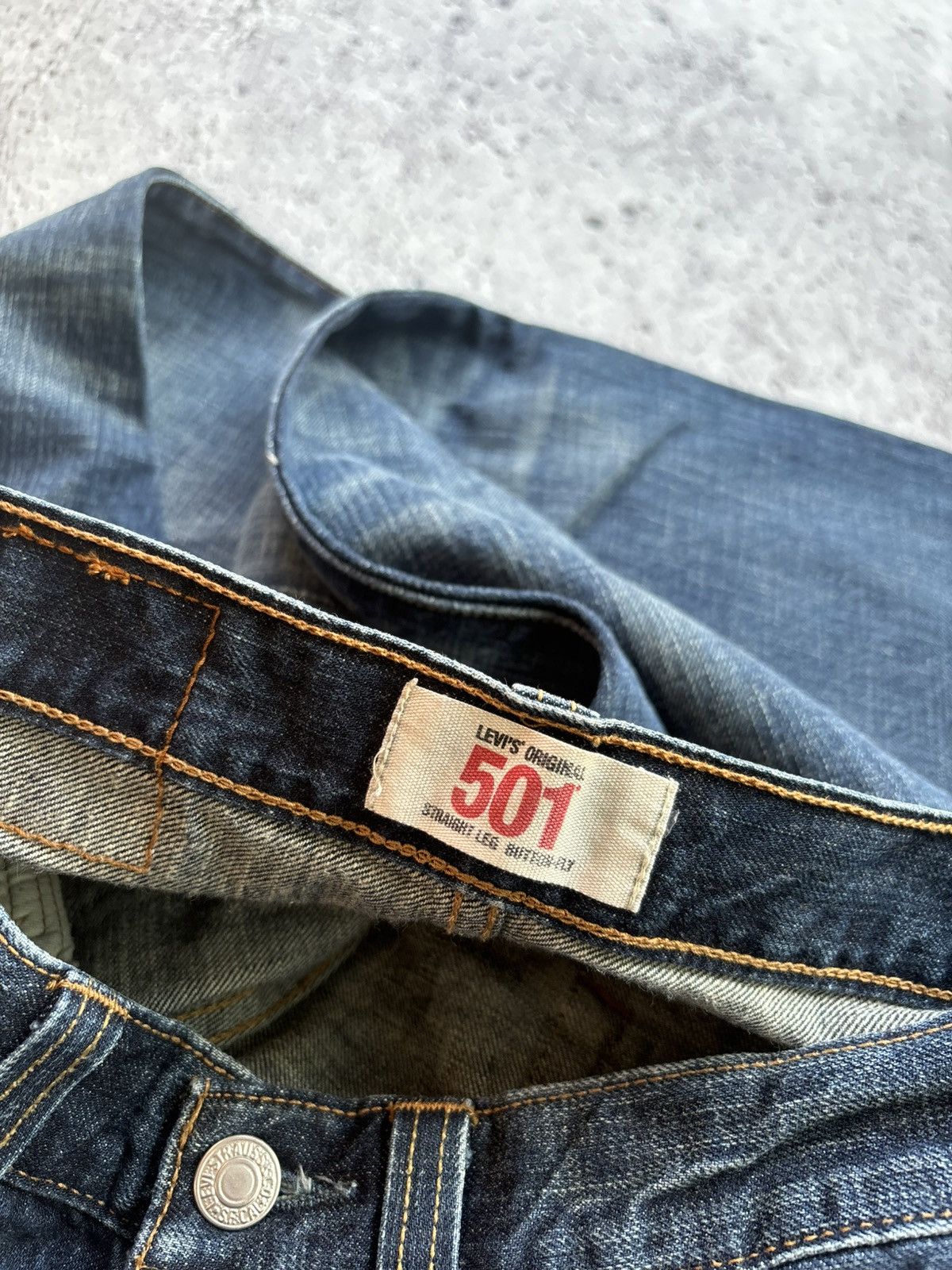 Levi's Levis 501 Distressed Denim style Jeans Size US 28 / EU 44 - 9 Thumbnail