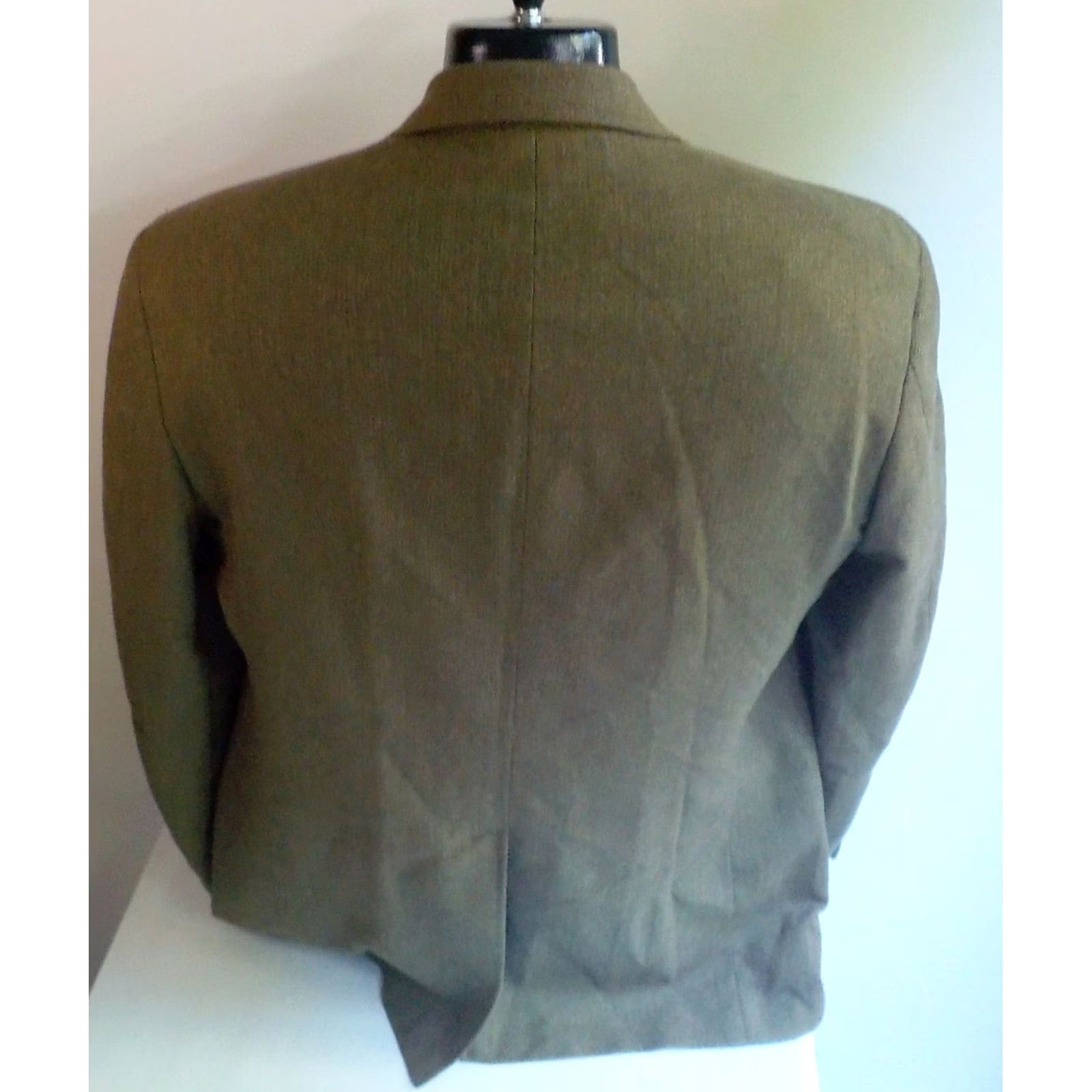 Brooks Brothers VINTAGE Brooks Brothers Blazer 2 Button Herringbone Wool SZ 42R Mens Green 100% Wool USA Size 42R - 5 Thumbnail
