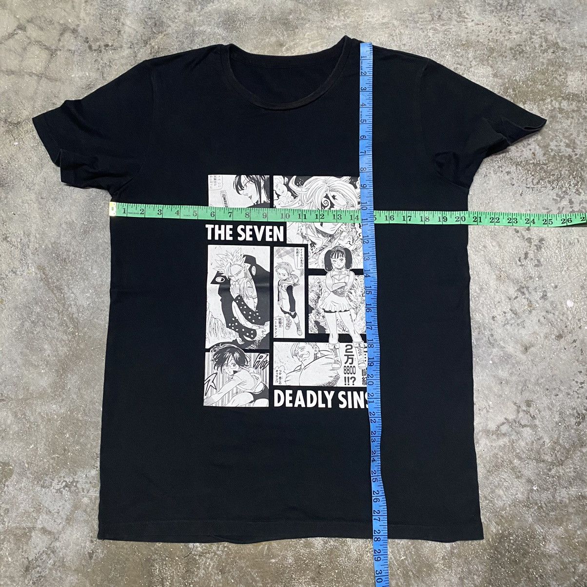 Anime × Cartoon Network Seven Deadly Sins Nanatsu no Taizai MangaPanel Anime T Shirt Size US M / EU 48-50 / 2 - 16 Thumbnail
