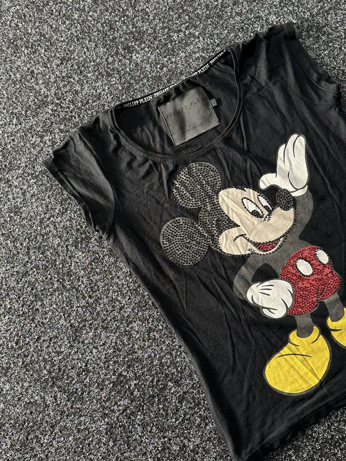 Mickey Mouse × Philipp Plein × Vintage 🚨Vintage PHILIPP PLEIN X Mickey Mouse t-shirt RARE Size M / US 6-8 / IT 42-44 - 2 Thumbnail