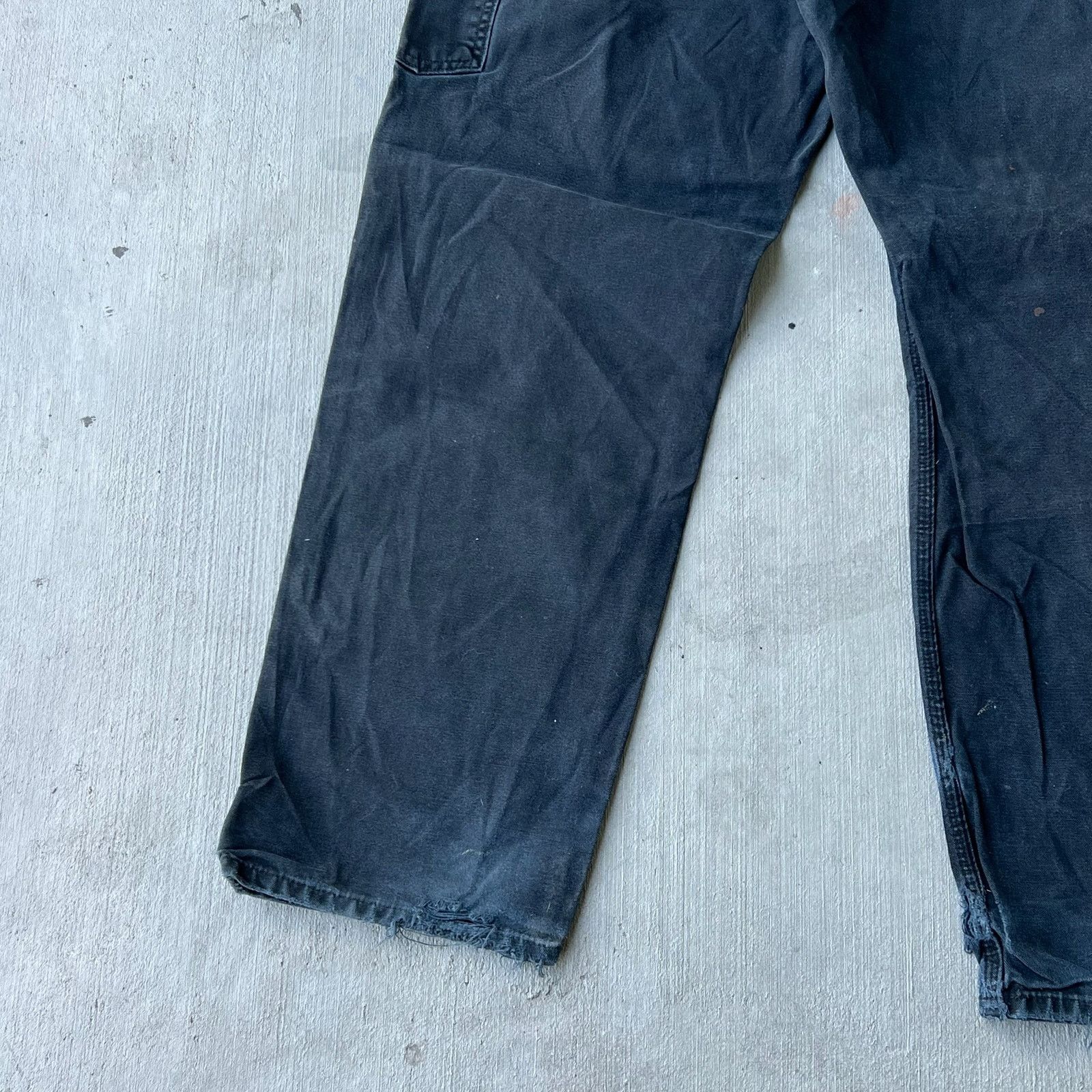 Carhartt × Vintage Carhartt faded black work wear carpenter pants Size US 36 / EU 52 - 13 Thumbnail