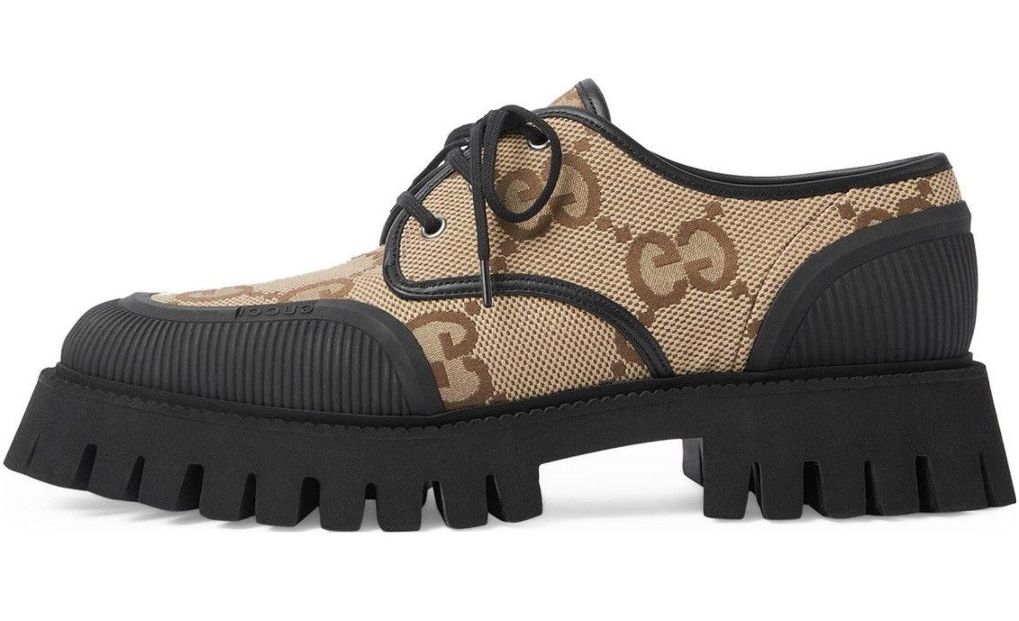 Gucci Gucci Monogram Jumbo GG Miro Soft Calfskin Loafers Size US 8.5 / EU 41-42 - 4 Thumbnail