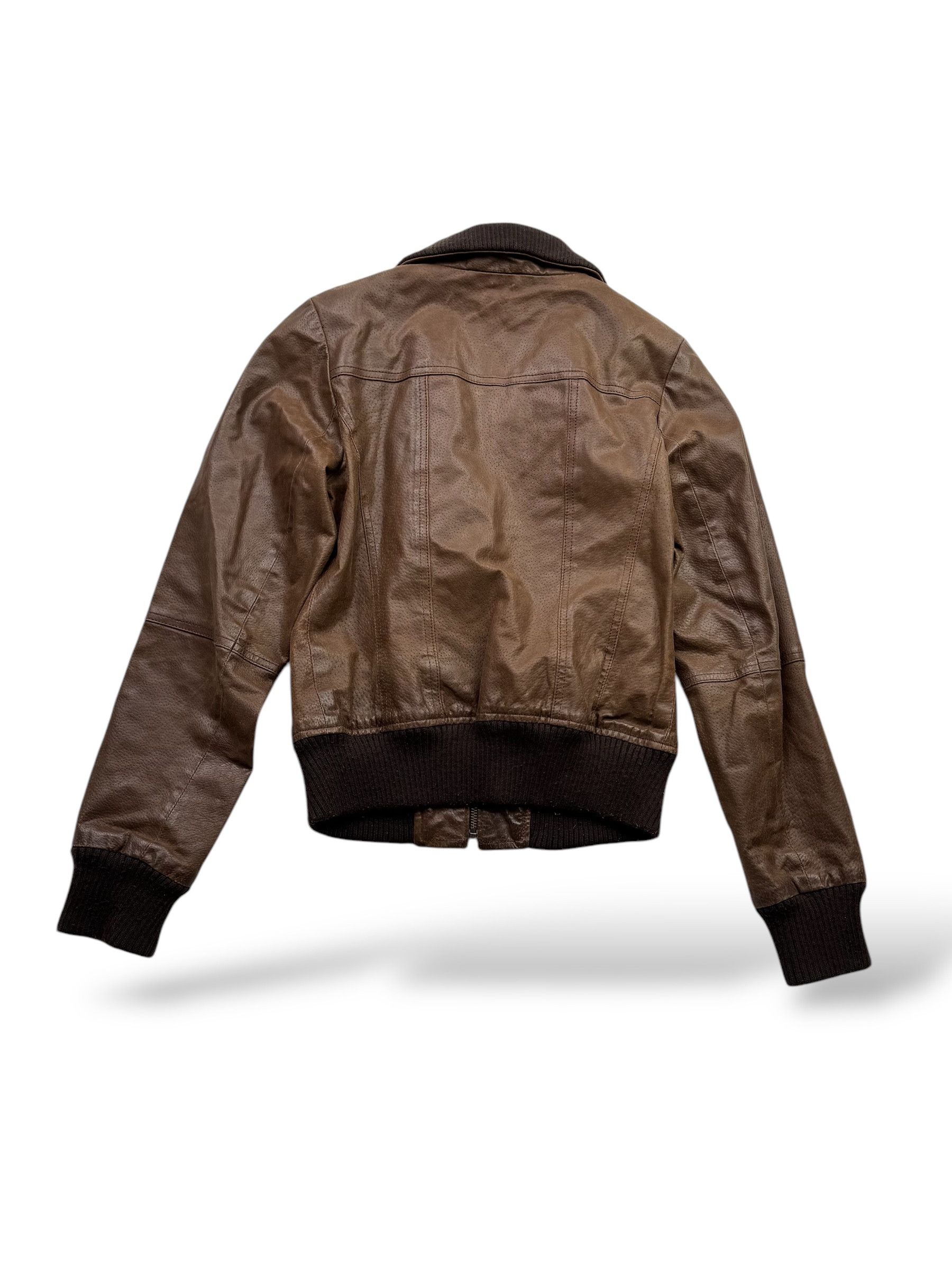 Japanese Brand Vintage Cropped Leather Jacket W128(D10) Size M / US 6-8 / IT 42-44 - 6 Thumbnail