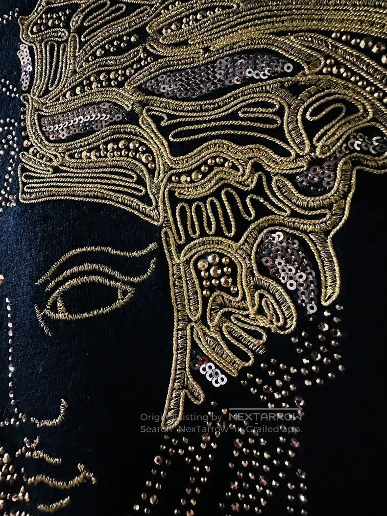 Versace Versace Gold thread embroidered Medusa cardigan Size M / US 6-8 / IT 42-44 - 6 Thumbnail