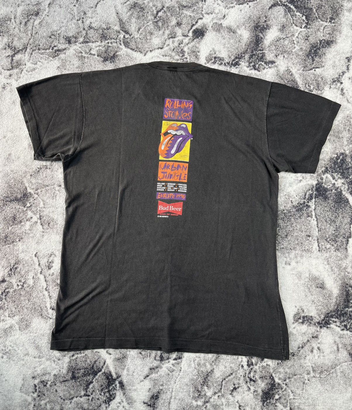 The Rolling Stones The Rolling Stones Urban Jungle 1990 Tour Tee XL Fade Size US XL / EU 56 / 4 - 12 Thumbnail