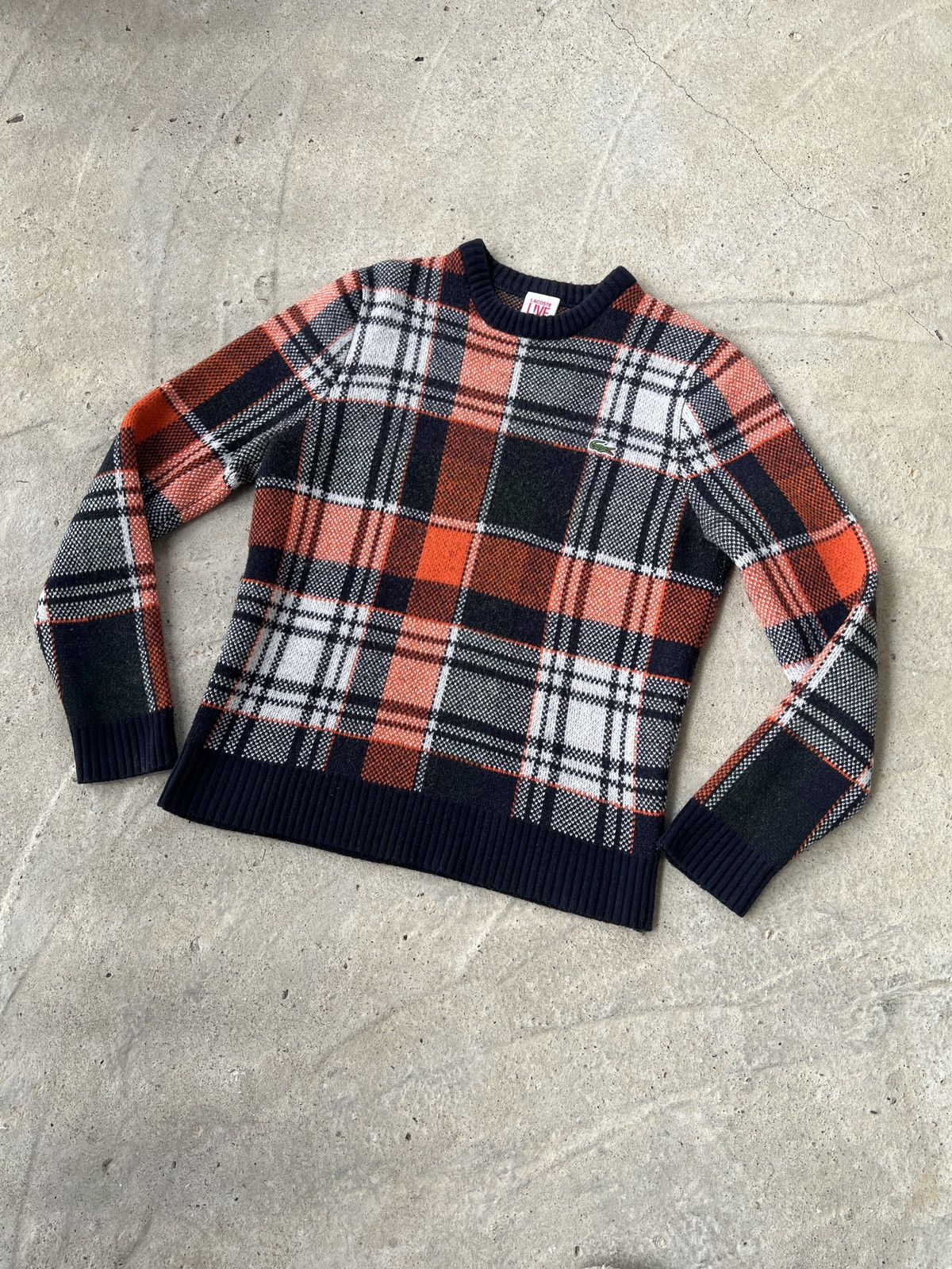 Lacoste Lacoste L!VE Wool Sweater Size US M / EU 48-50 / 2 - 1 Thumbnail