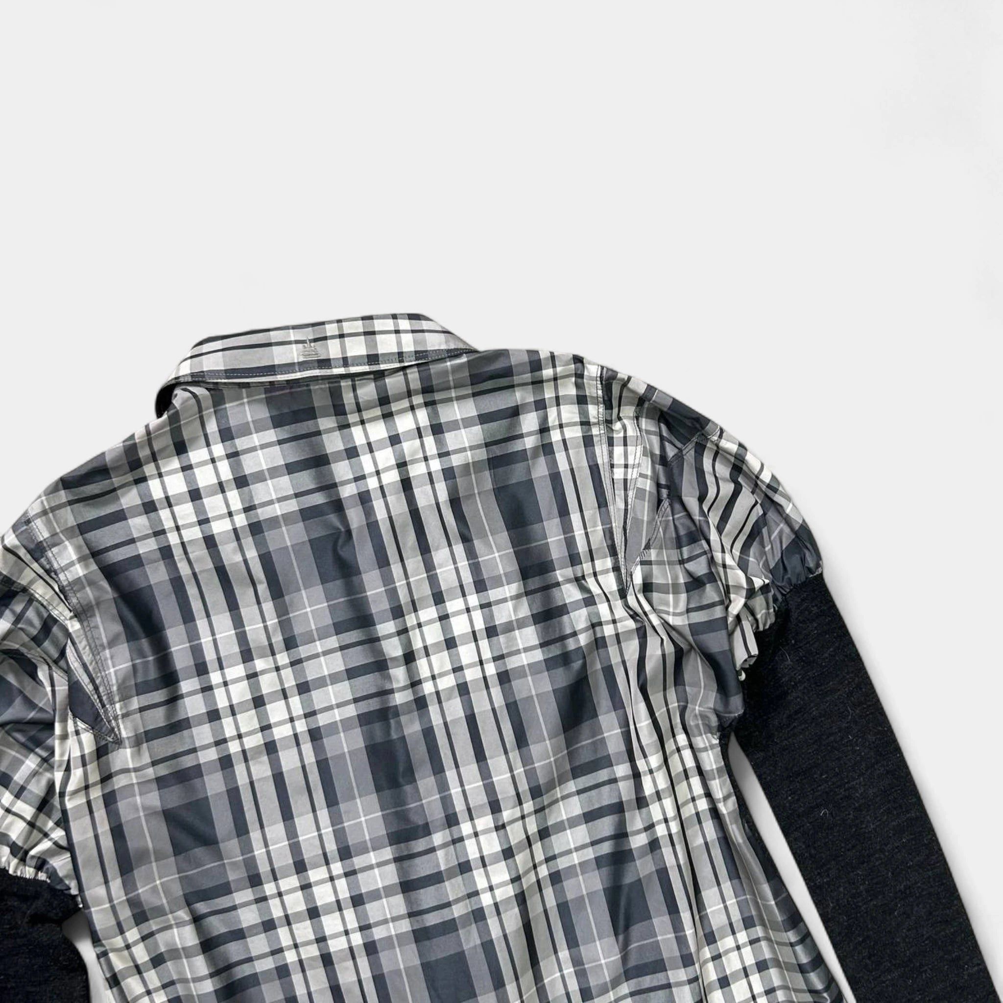 Marithe + Francois Girbaud Marithé + François Girbaud Plaid Longsleeve Dress Size US L / EU 52-54 / 3 - 6 Thumbnail
