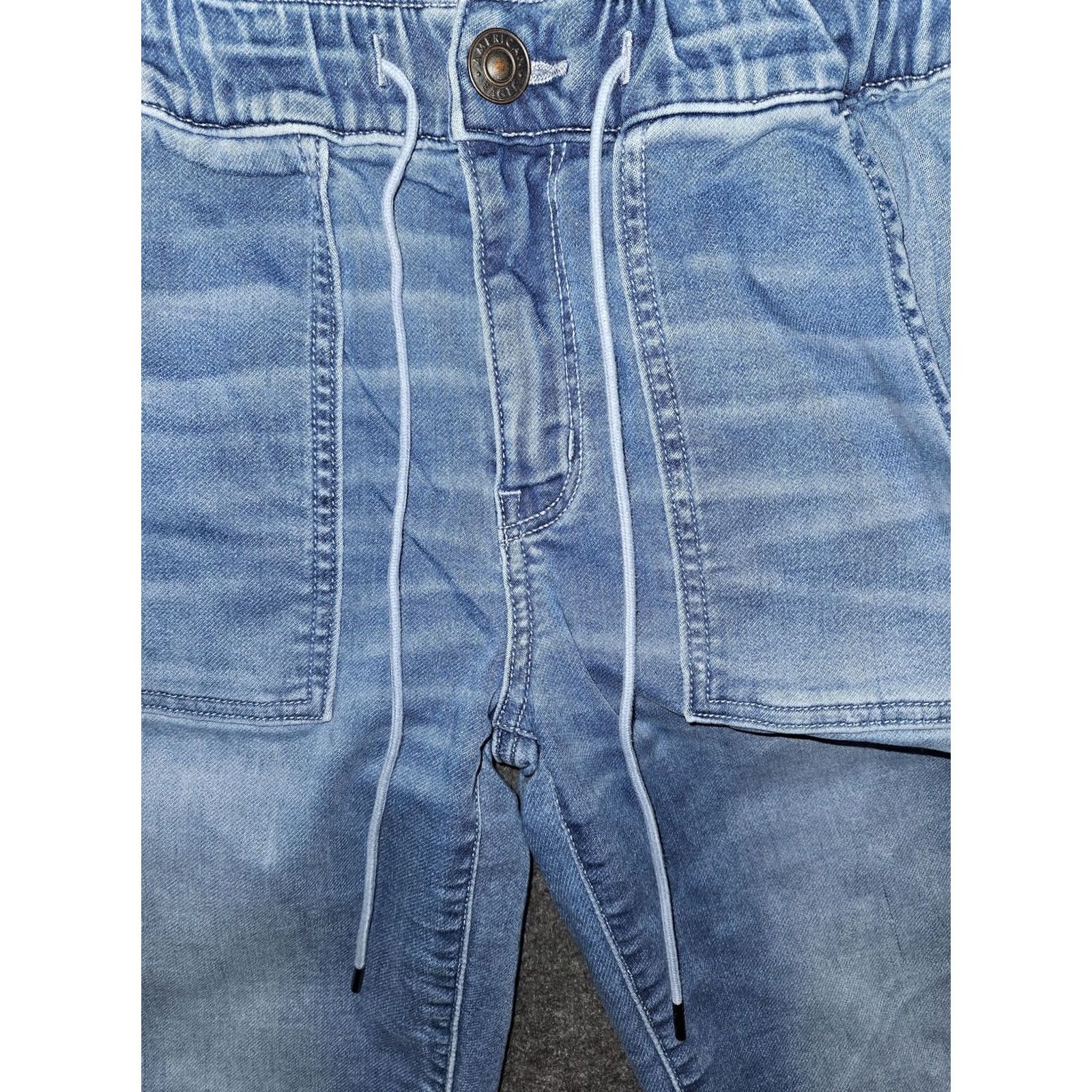 American Eagle Outfitters American Eagle Outfitters Jeans Womens 4 Blue Soft Knit Mid Rise Jogger Tapered Size 27" / US 4 / IT 40 - 7 Thumbnail