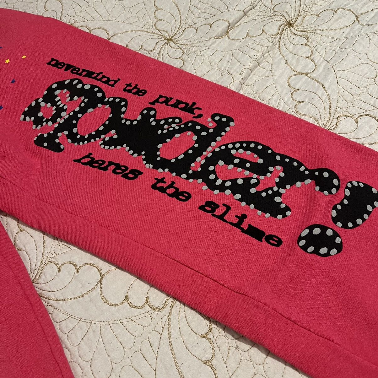 Sp5der YOUNG THUG PINK SP5DER V2 SWEATPANTS SIZE SMALL Size US 28 / EU 44 - 5 Thumbnail