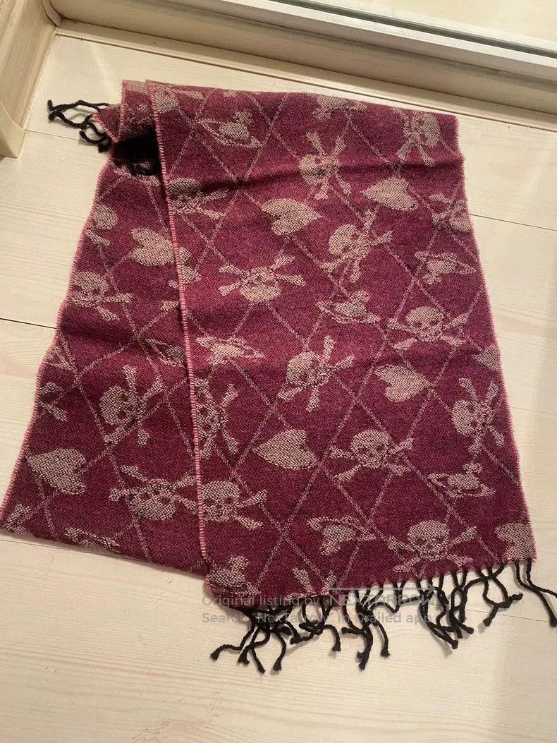 Vivienne Westwood Vivienne Westwood Skull Heart Vintage Scarf . Size ONE SIZE - 2 Thumbnail