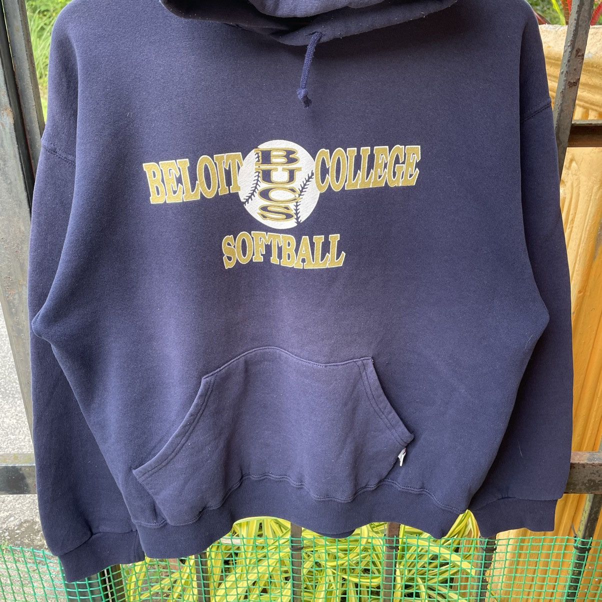 Russell Athletic × Vintage 🔥Vintage 90s Beloit College Softball Pullover Sweater Hoodie Size US M / EU 48-50 / 2 - 4 Thumbnail
