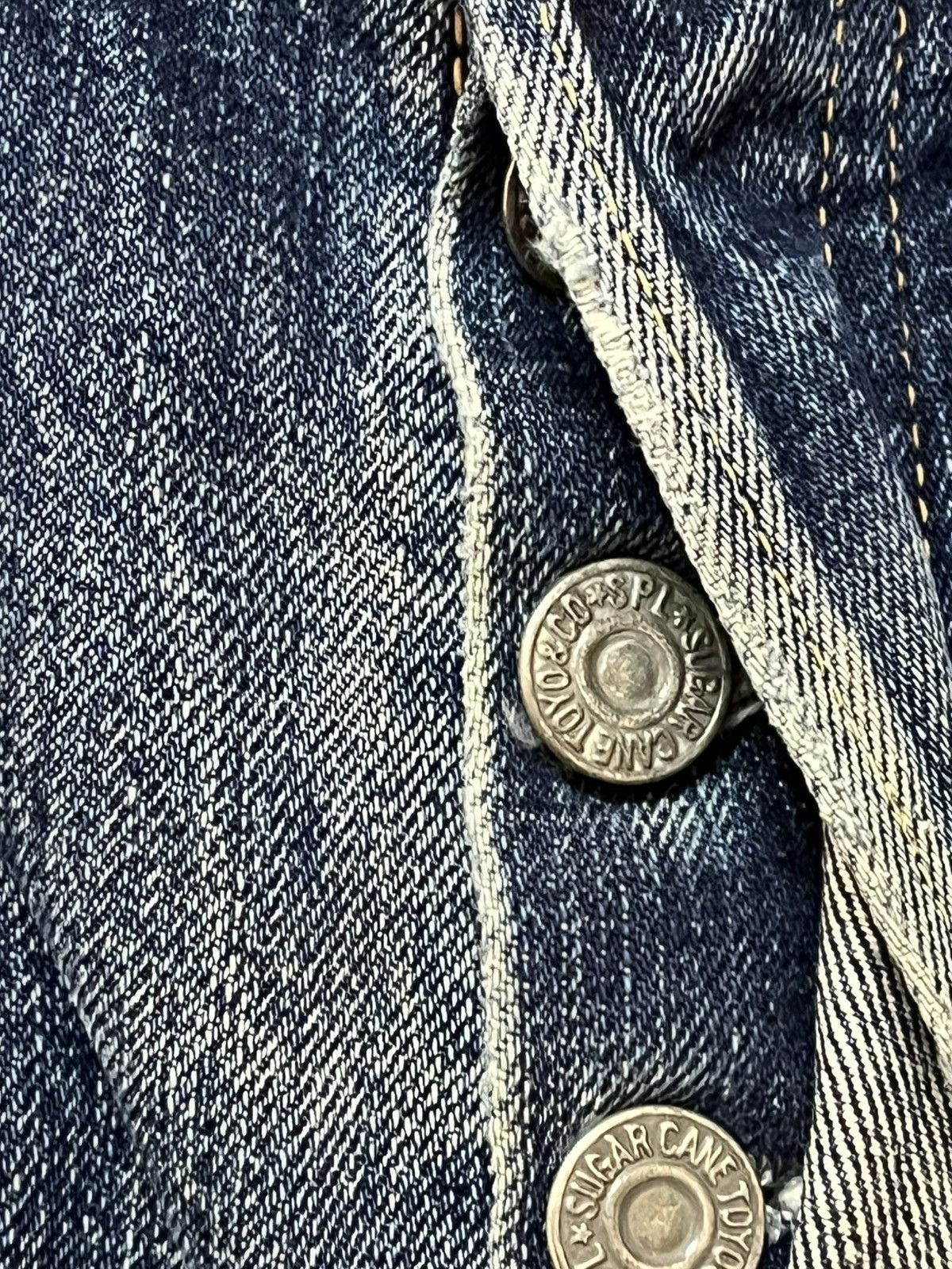 Sugar Cane Vintage Sugar Cane 1947 Selvedge Distressed Denim Size US 29 - 10 Thumbnail