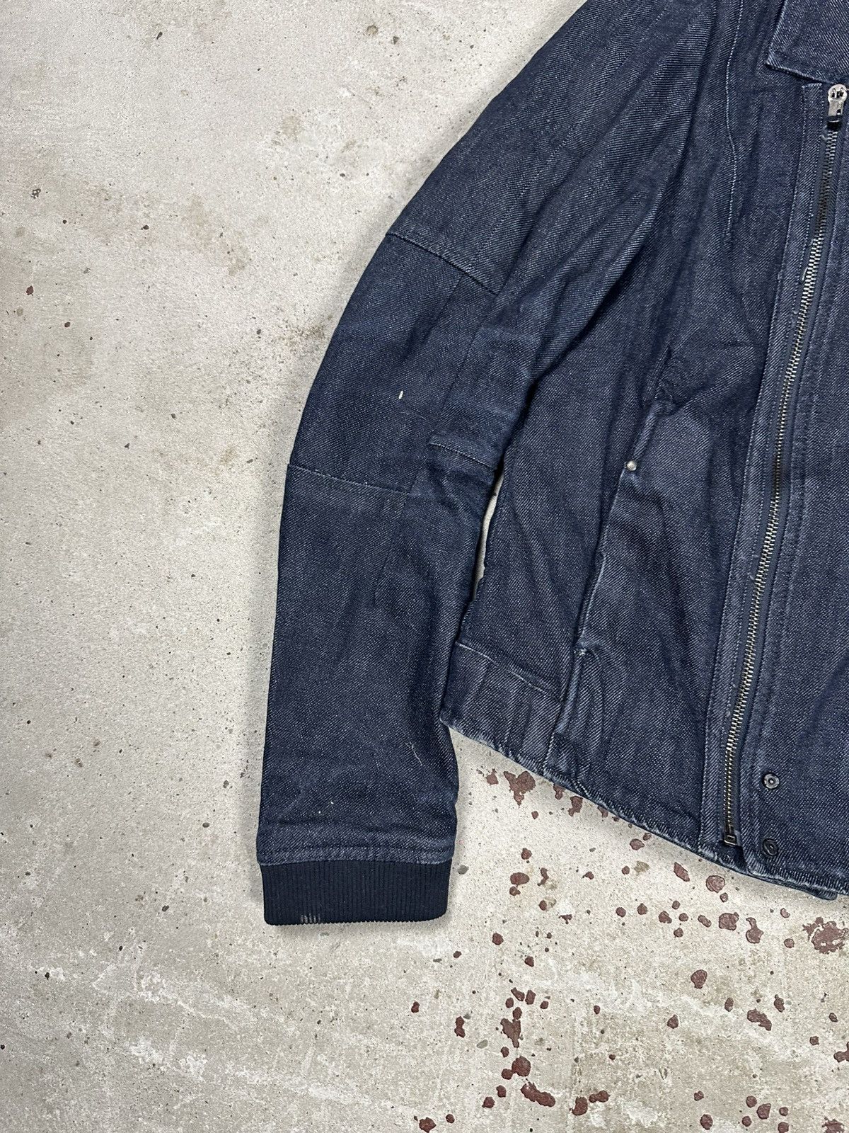 G-Star × Japanese Brand × Vintage Vintage Y2K G Star Raw Tentic Bomber Denim Jacket Biker Moto Size US XXS / EU 40 - 5 Thumbnail
