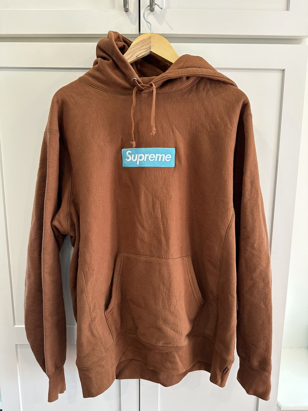 Supreme Box Logo Hooded Sweatshirt (FW17) Rust