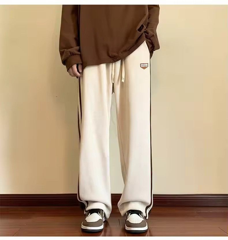 Japanese Brand Casual Pants Loose Color Blo Striped Wide Leg Sweatpant Size US 29 - 1 Thumbnail