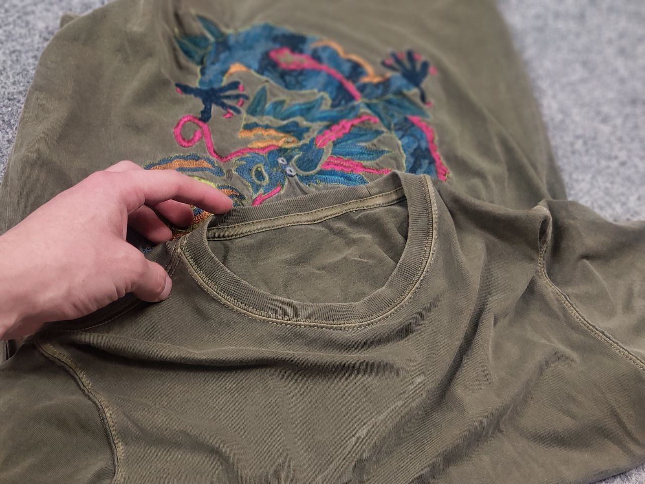 Maharishi Vintage Maharishi Japan Dragon Overprint Embroidered T-shirt Size US S / EU 44-46 / 1 - 20 Thumbnail