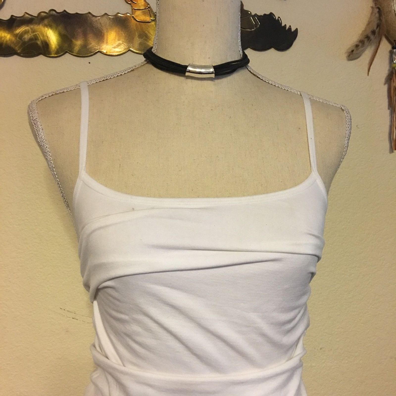 Jewelry Multi strand leather cord silver accent choker Size ONE SIZE - 3 Thumbnail
