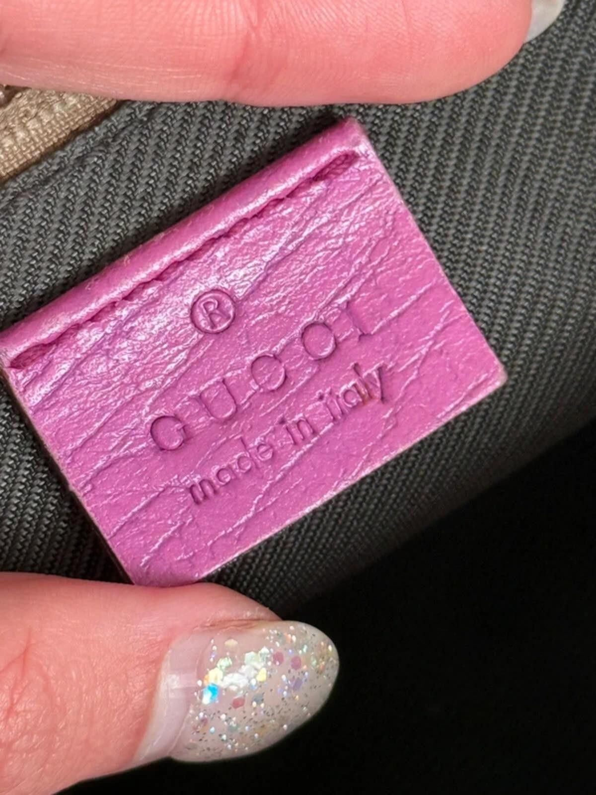 Gucci Pink Gucci GG Canvas Pochette Size ONE SIZE - 10 Thumbnail