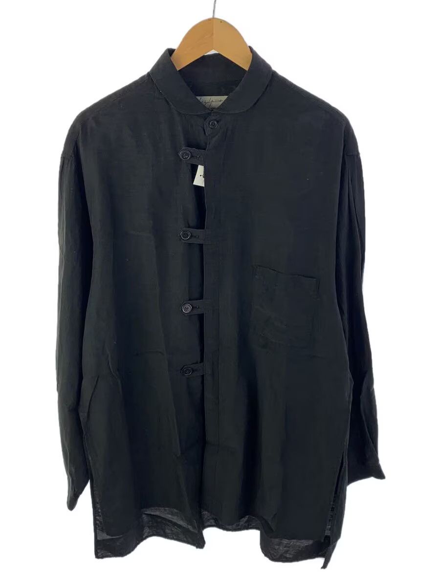 yohji yamamoto POUR HOMME 17ss/black long sleeve shirt