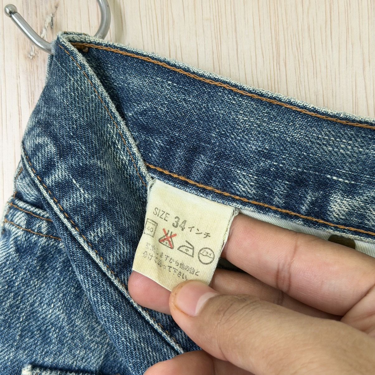 Levi's Vintage Levis Selvedge Big E jeans 502XX Japan Size US 33 - 16 Thumbnail