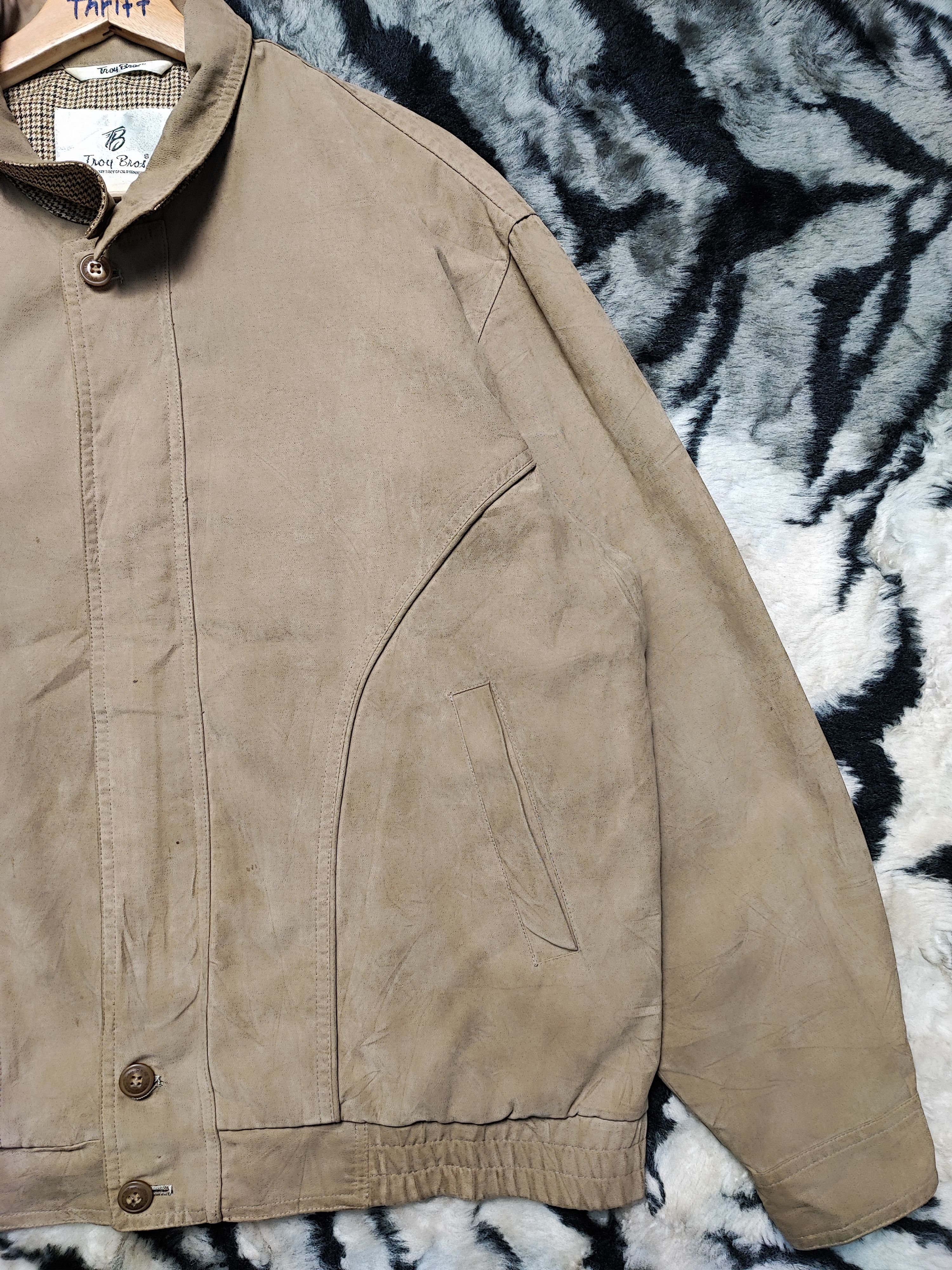 Japanese Brand × Vintage CRAZY VINTAGE TROY BROS MOLDSKIN SUEDE Size US M / EU 48-50 / 2 - 4 Thumbnail