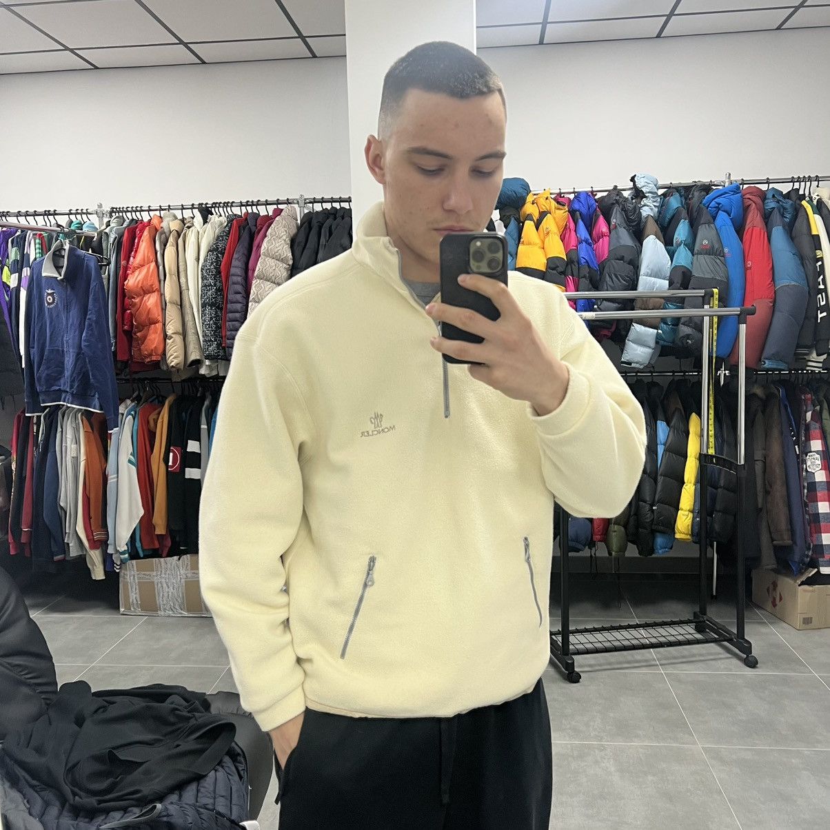 Moncler Grenoble Vintage Moncler Grenoble Fleece/Nylon Reversible Jacket Size US S / EU 44-46 / 1 - 4 Thumbnail