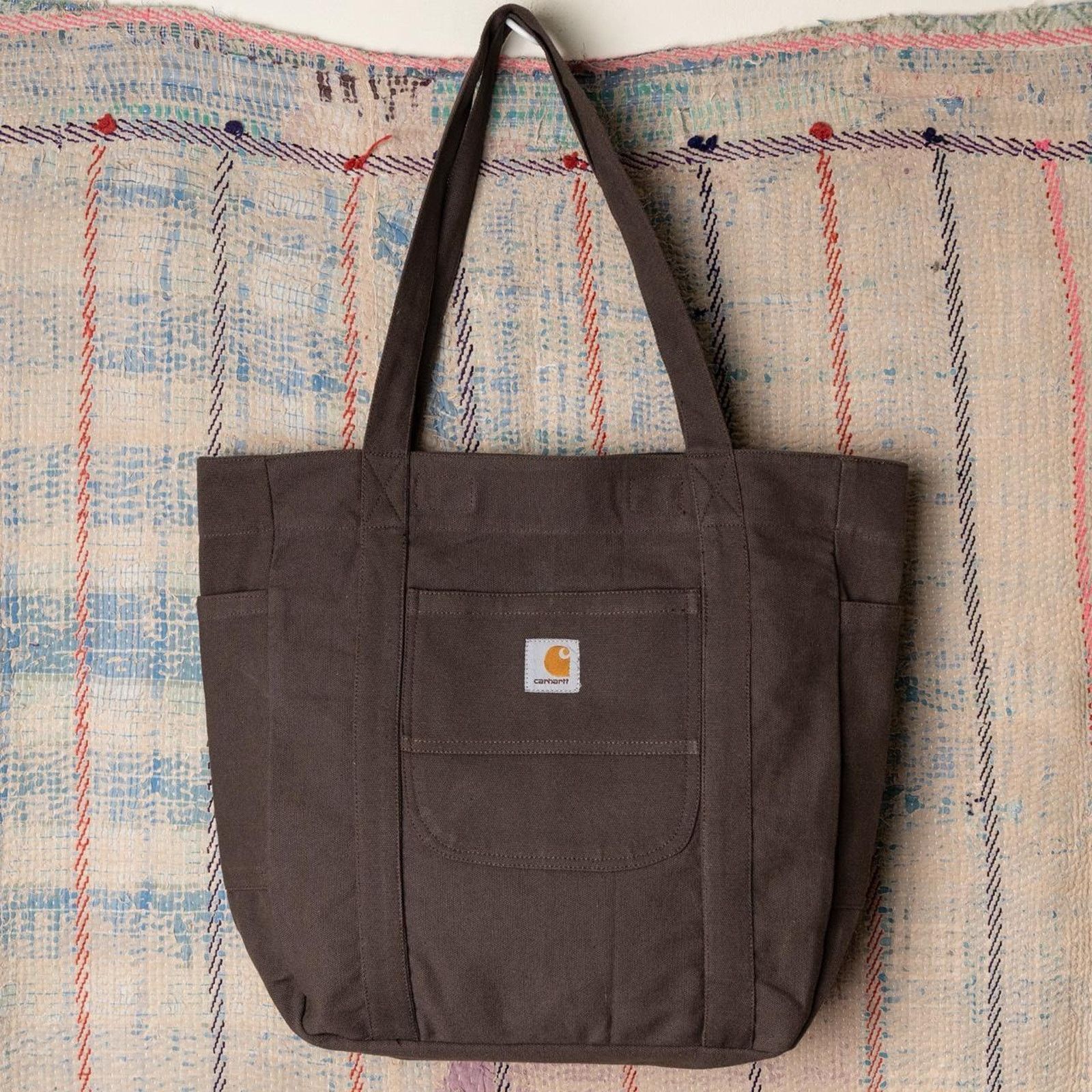 Carhartt Brown upcycled carhartt tote bag Size ONE SIZE - 1 Thumbnail