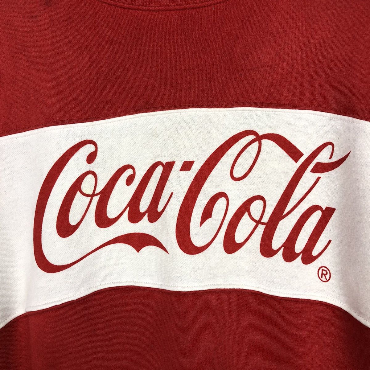 Japanese Brand × Vintage 📌Vintage Sweatshirt Coca Cola Big Logo Spell Out Size US M / EU 48-50 / 2 - 14 Thumbnail