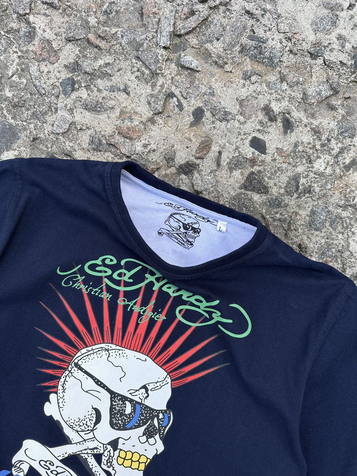 Christian Audigier × Ed Hardy Ed Hardy by Christian Audigier Punk T-Shirt Size US L / EU 52-54 / 3 - 2 Thumbnail